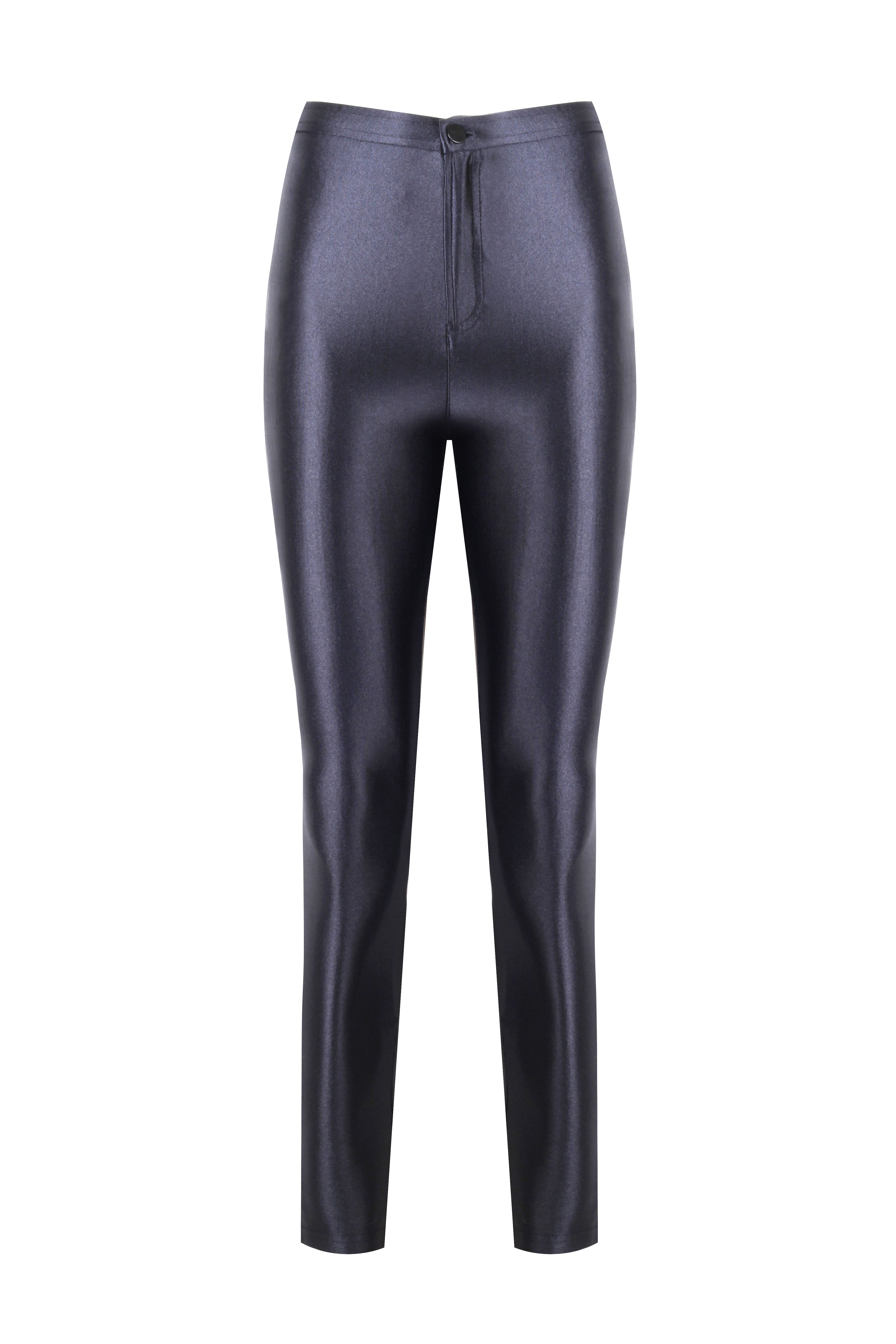 Cecile Anthracite Grey Shiny Pants