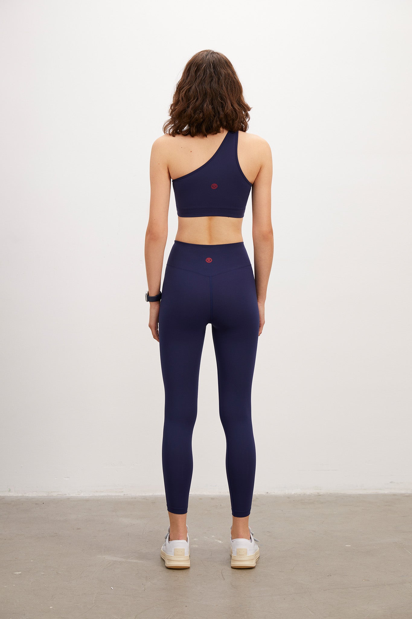 Zipper Waist Shaper Navy Blue Leggings