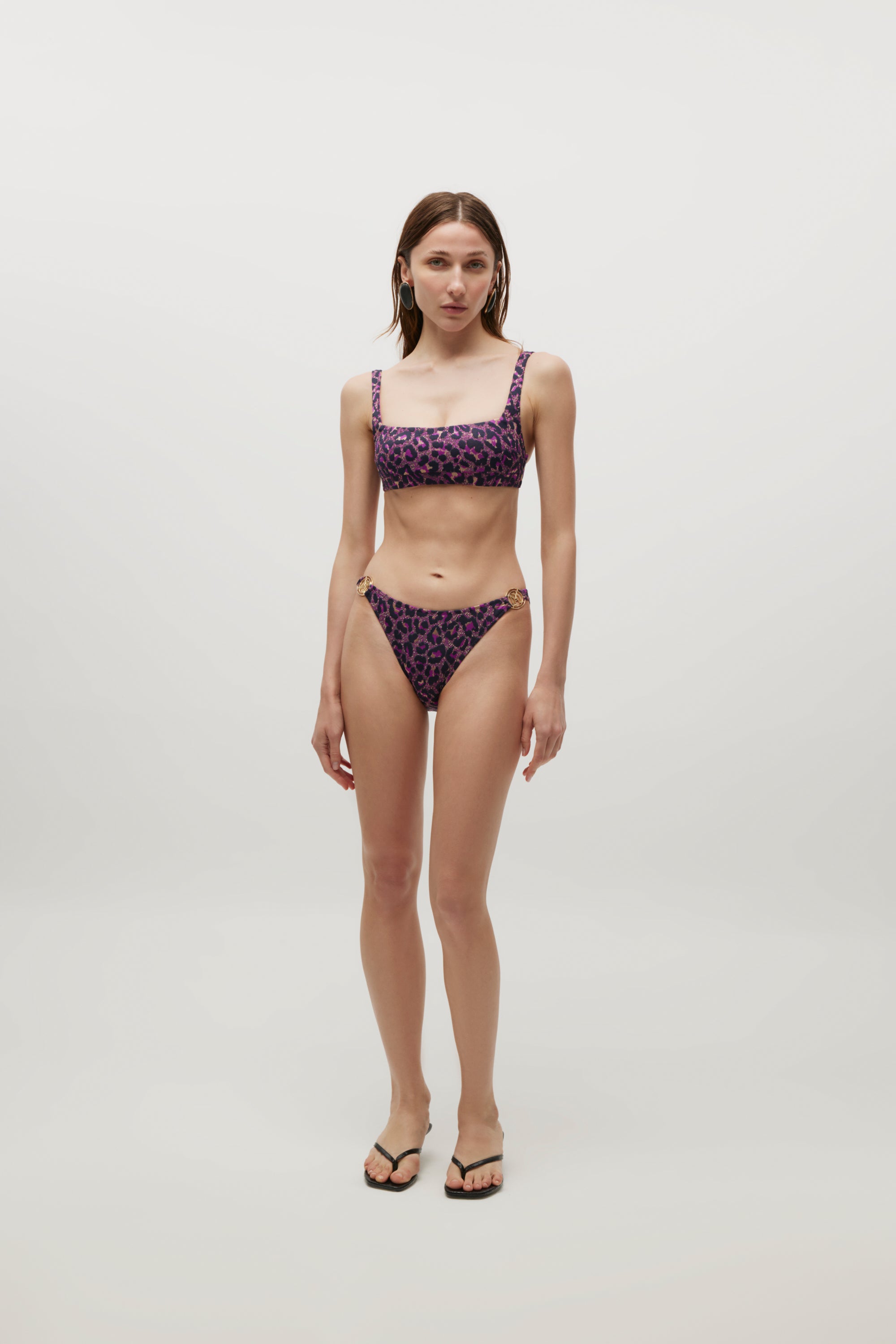Ninette Pink Leopard Textured Bikini