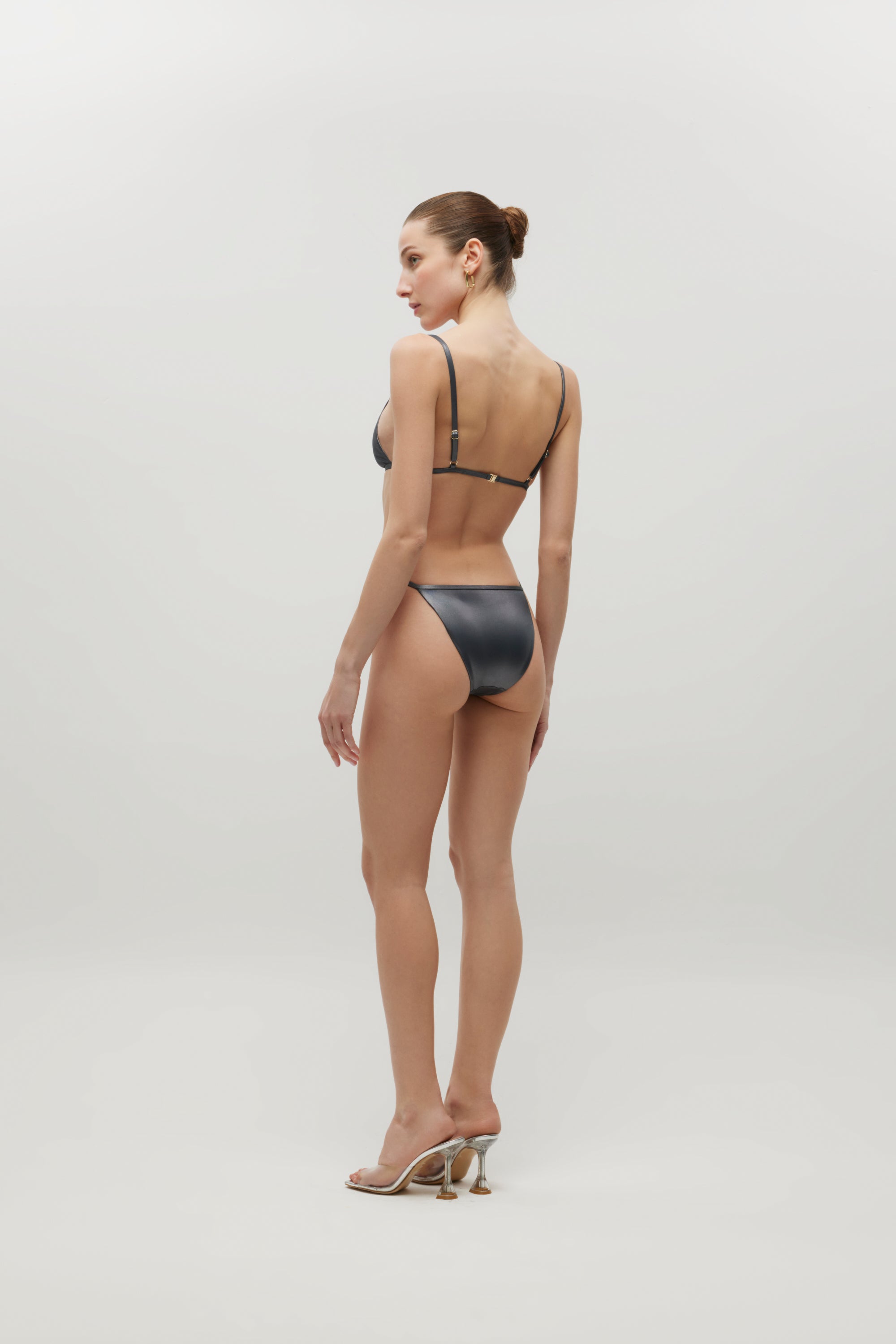 Emilie Black Shiny Bikini