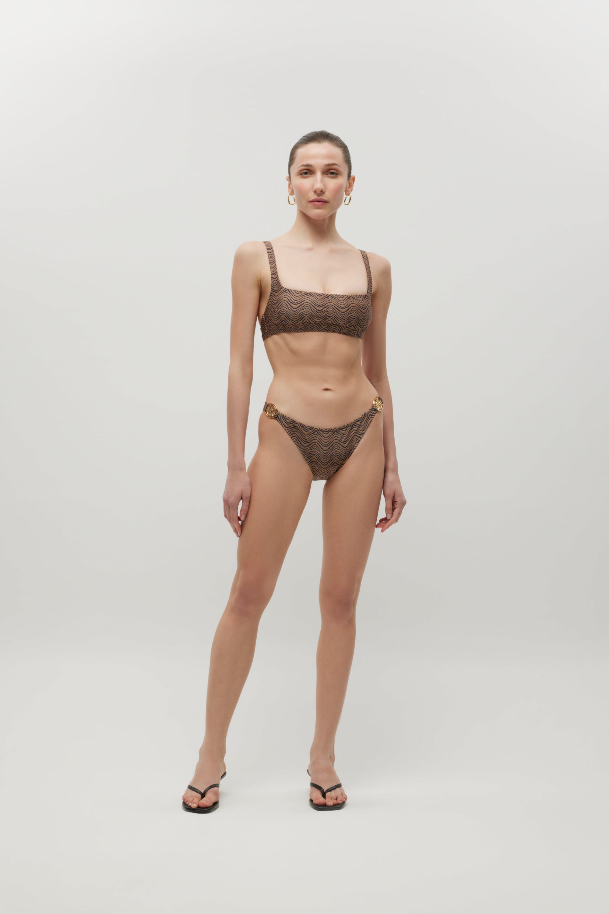 Ninette Brown Zebra Print Bikini