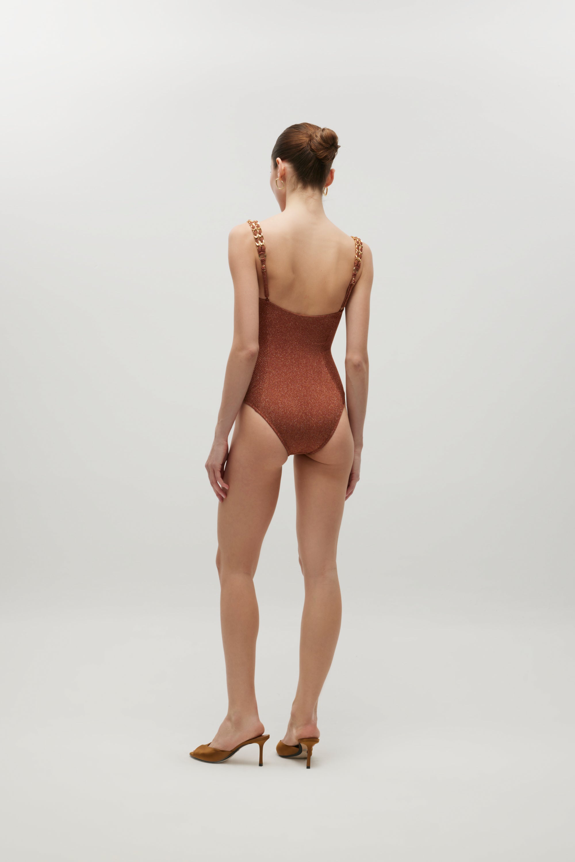 Patrice Brown Shiny Rib Swimsuit