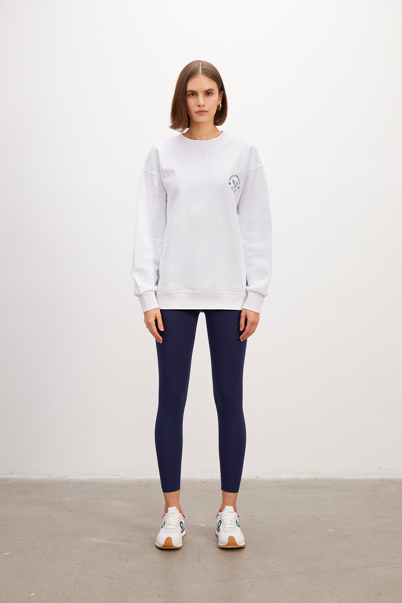 High Waist Basic Navy Blue Shaper Matt Leggings