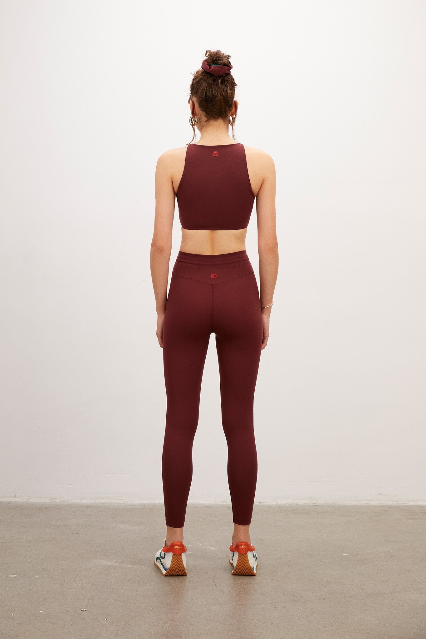 High Neck Brown Sports Bra