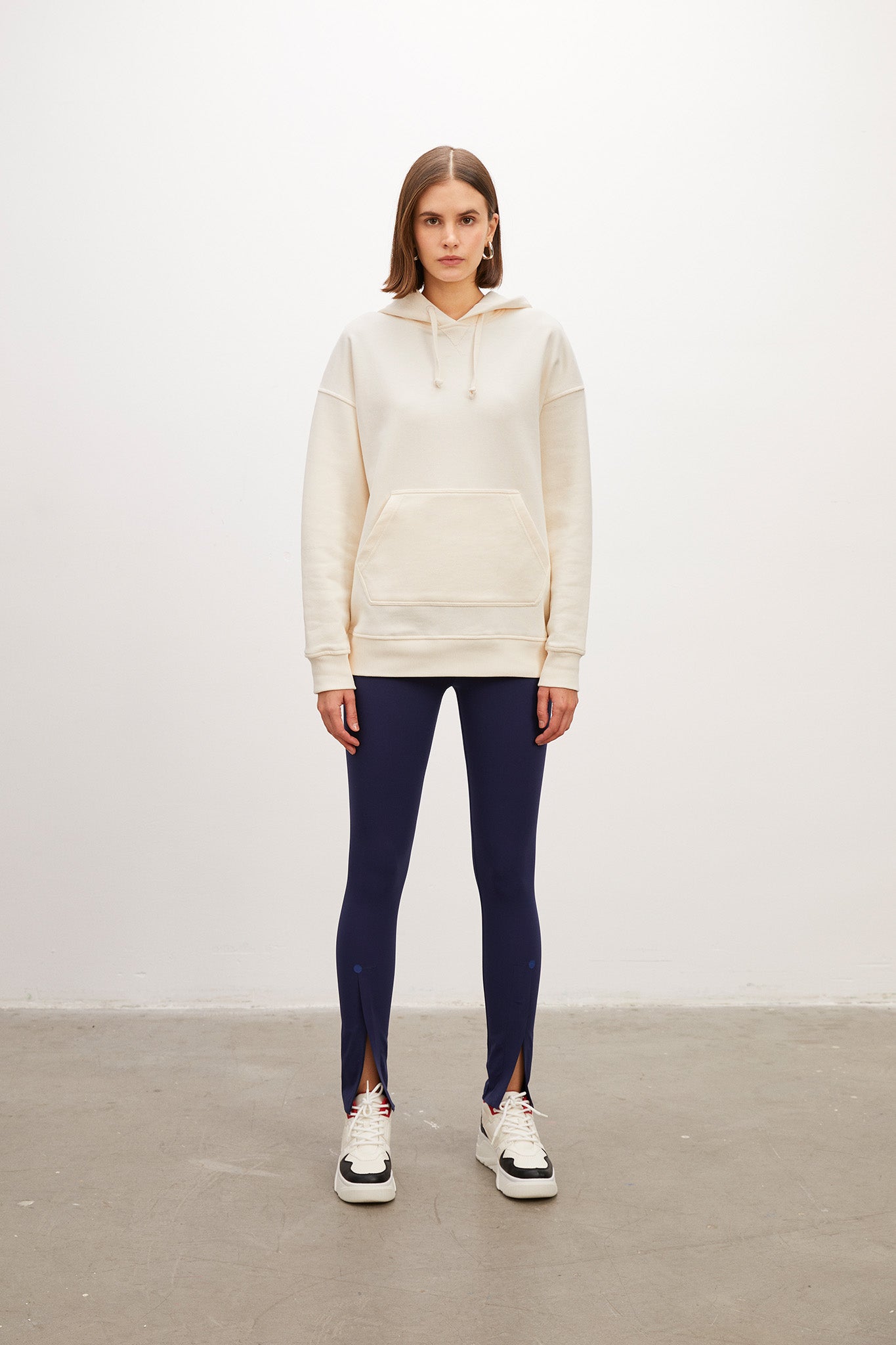 Relaxed Ivory Hoodie