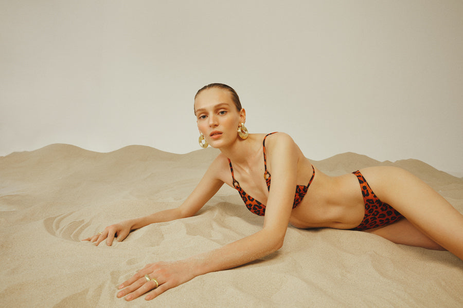 Celine Cinnamon Leopard Bikini