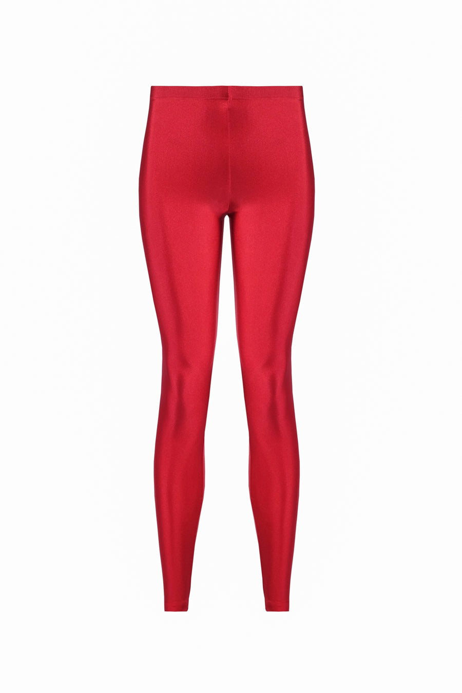 Alexandra Red Shiny Leggings - Main Image