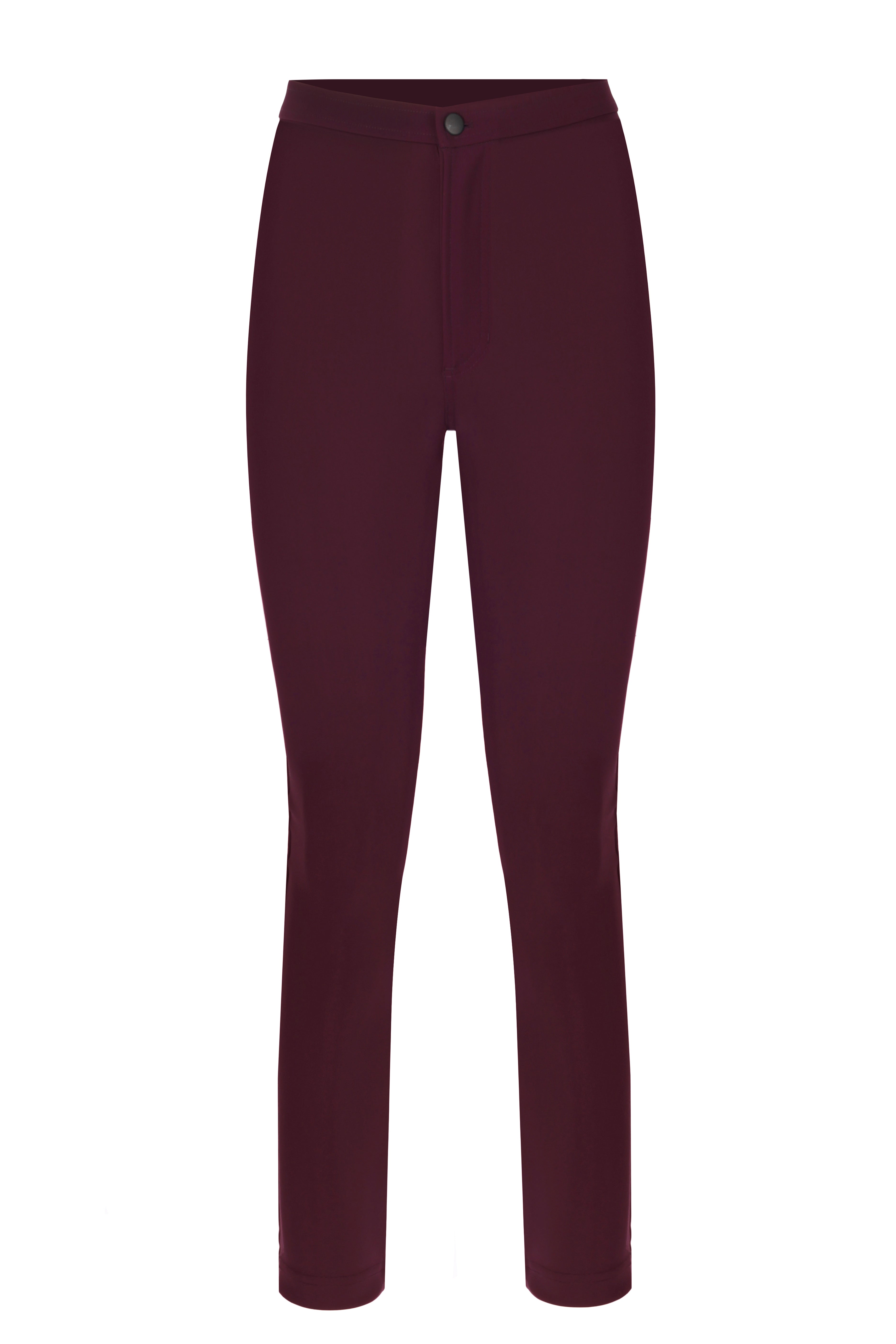 Sculpteur Fabric / Burgundy Matt Pants