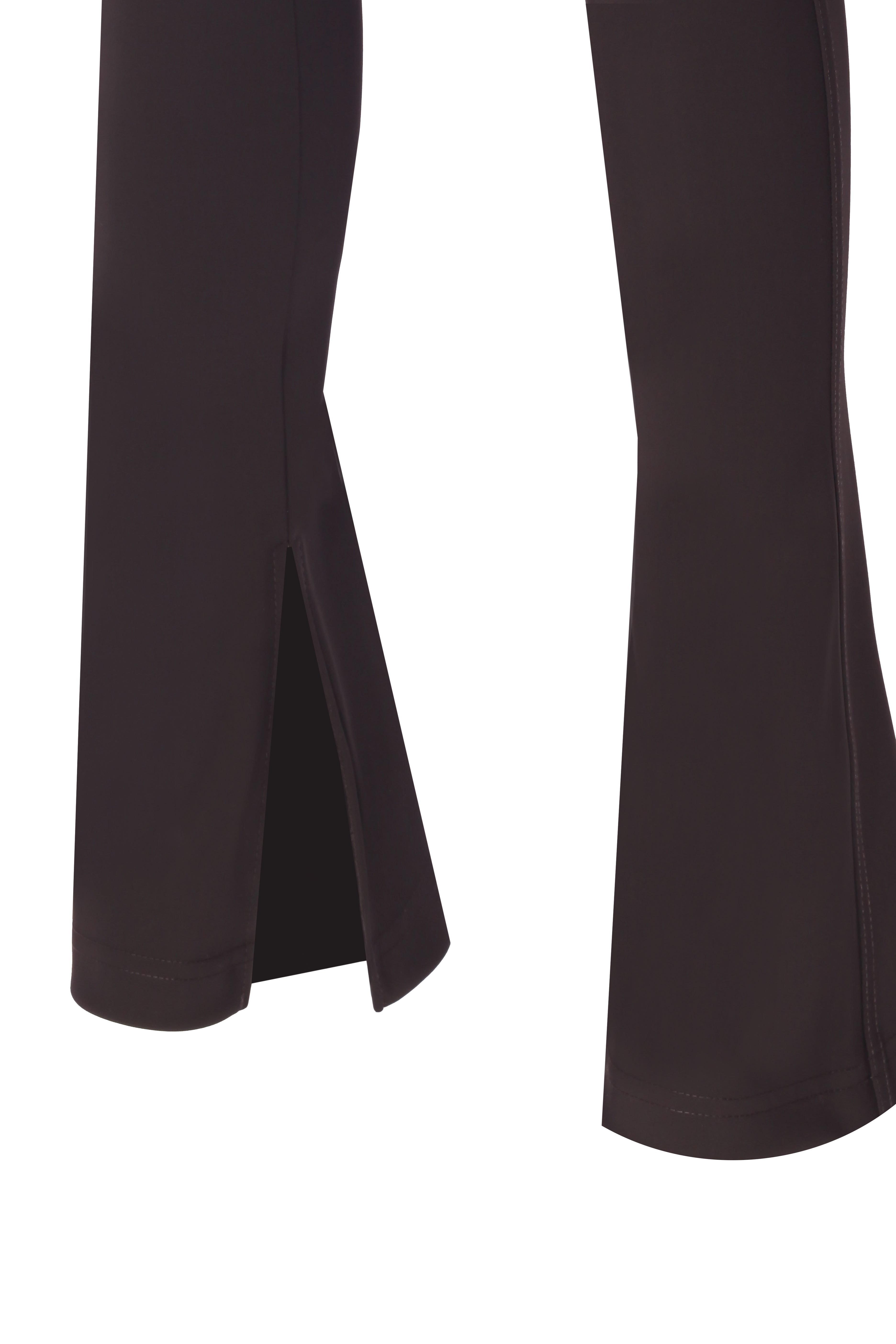 Sculpteur Fabric / Burgundy Matt Split Flare Pants