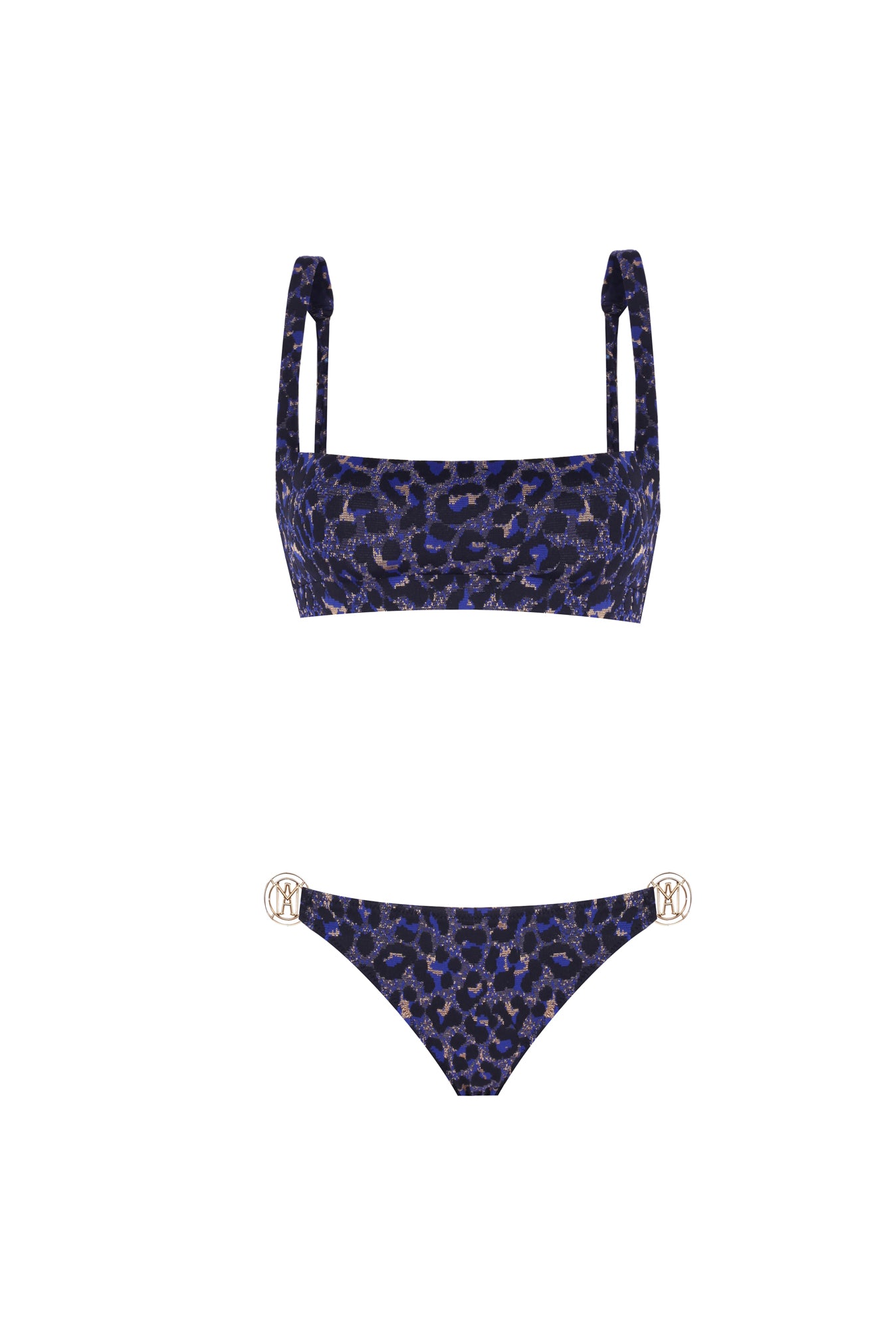 Ninette Blue Leopard Textured Bikini