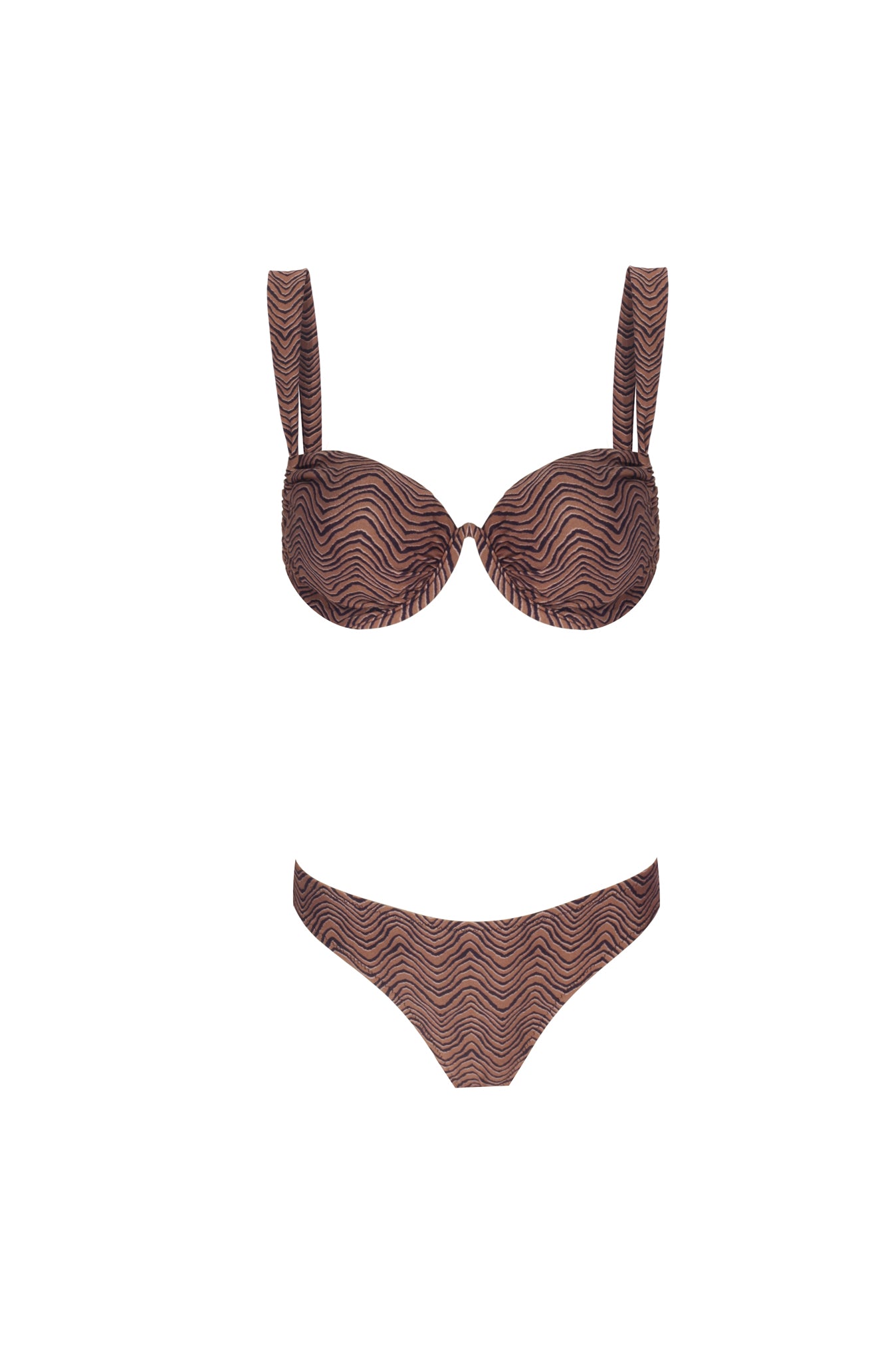 Vanessa Brown Zebra Print Bikini