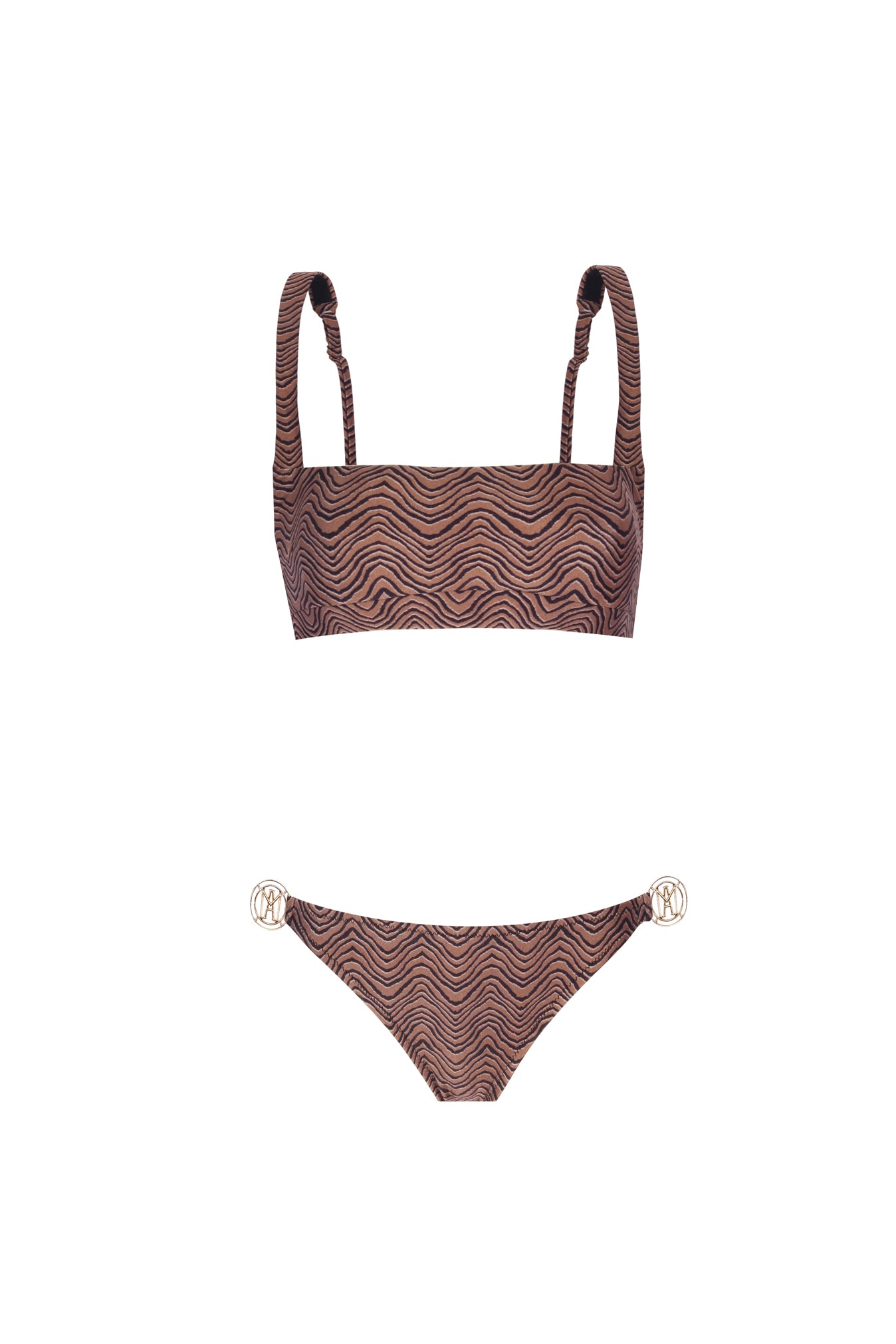 Ninette Brown Zebra Print Bikini