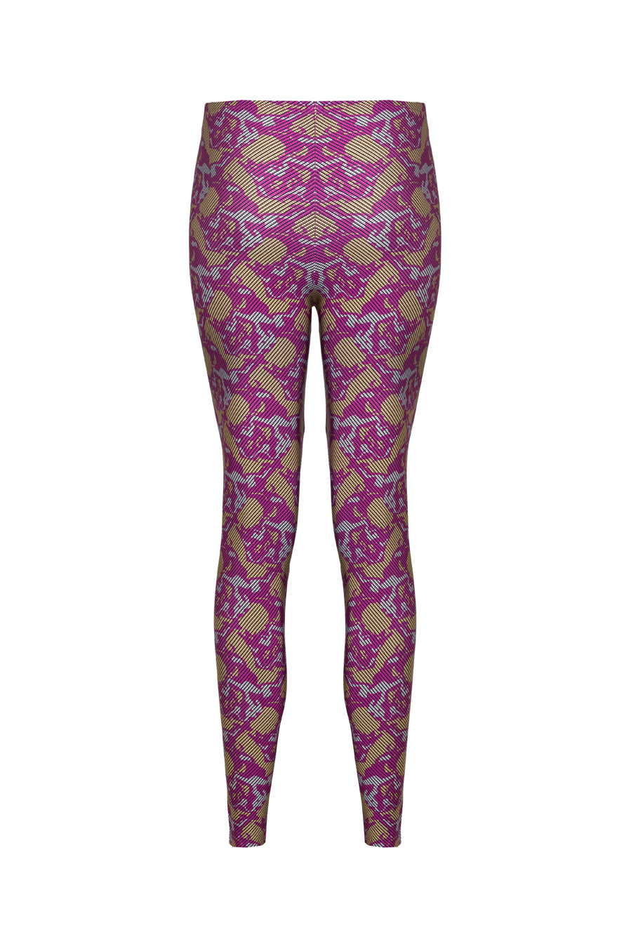 Alexandra Fusia Pattern Shiny Leggings