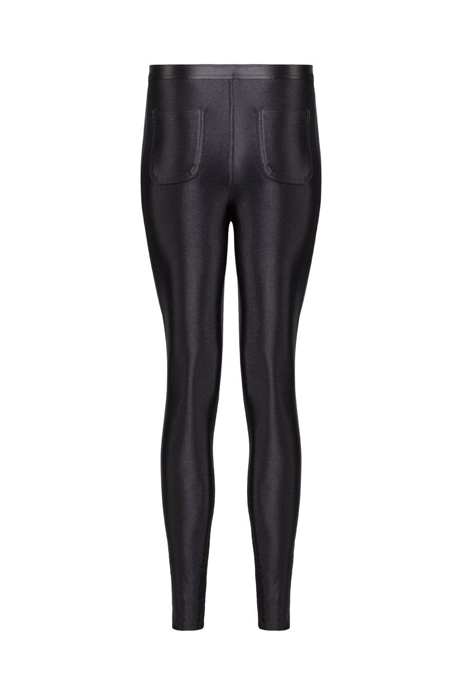 Cecile Black Shiny Pants