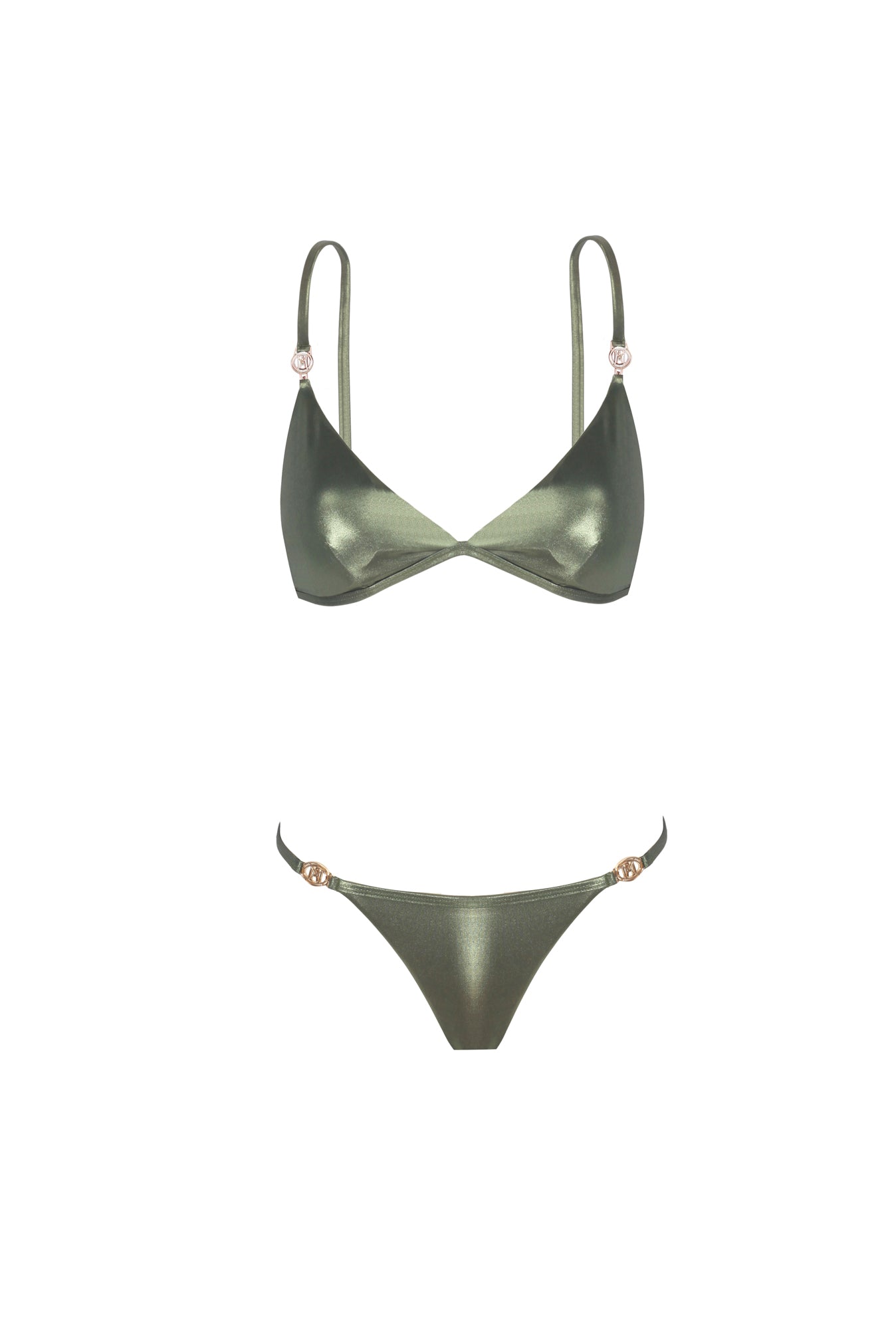 Emilie Black Shiny Bikini