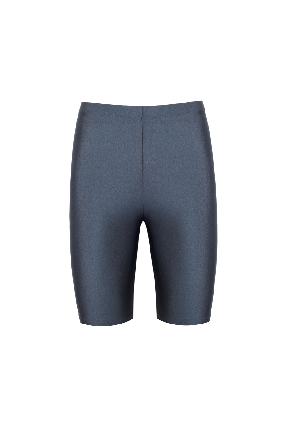 Clara Anthracite Grey Shiny Biker Leggings