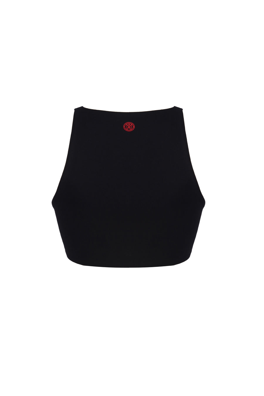 High Neck Black Sports Bra