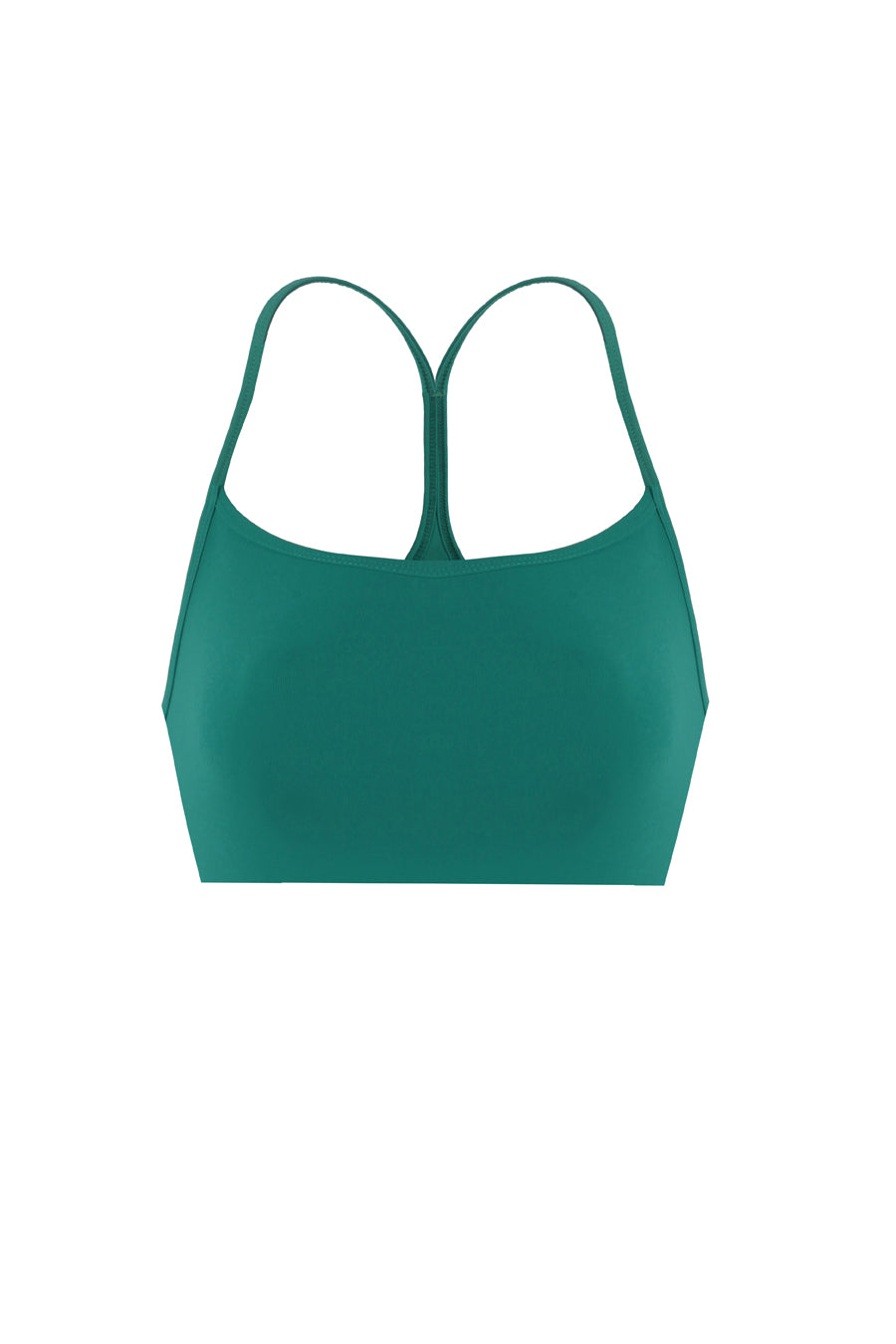 Spaghetti Straps Emerald Green Sports Bra