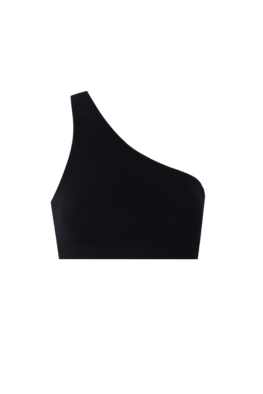 One Shoulder Black Sports Bra – Anais Margaux