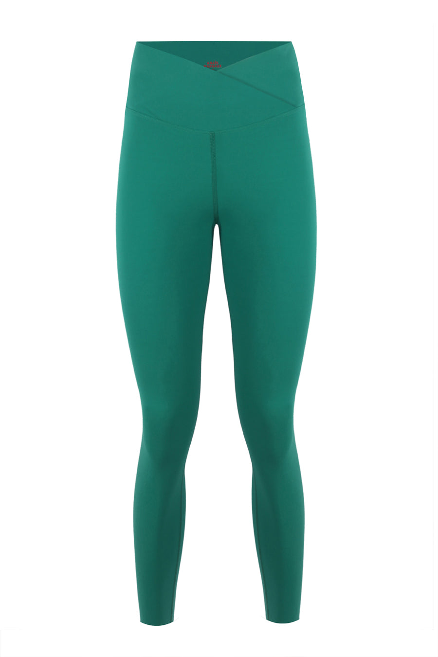 Cross Waist Emerald Green Shaper Matt Leggings
