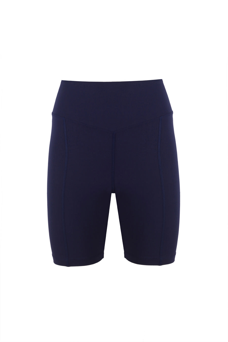 Matt Navy Blue Biker Leggings