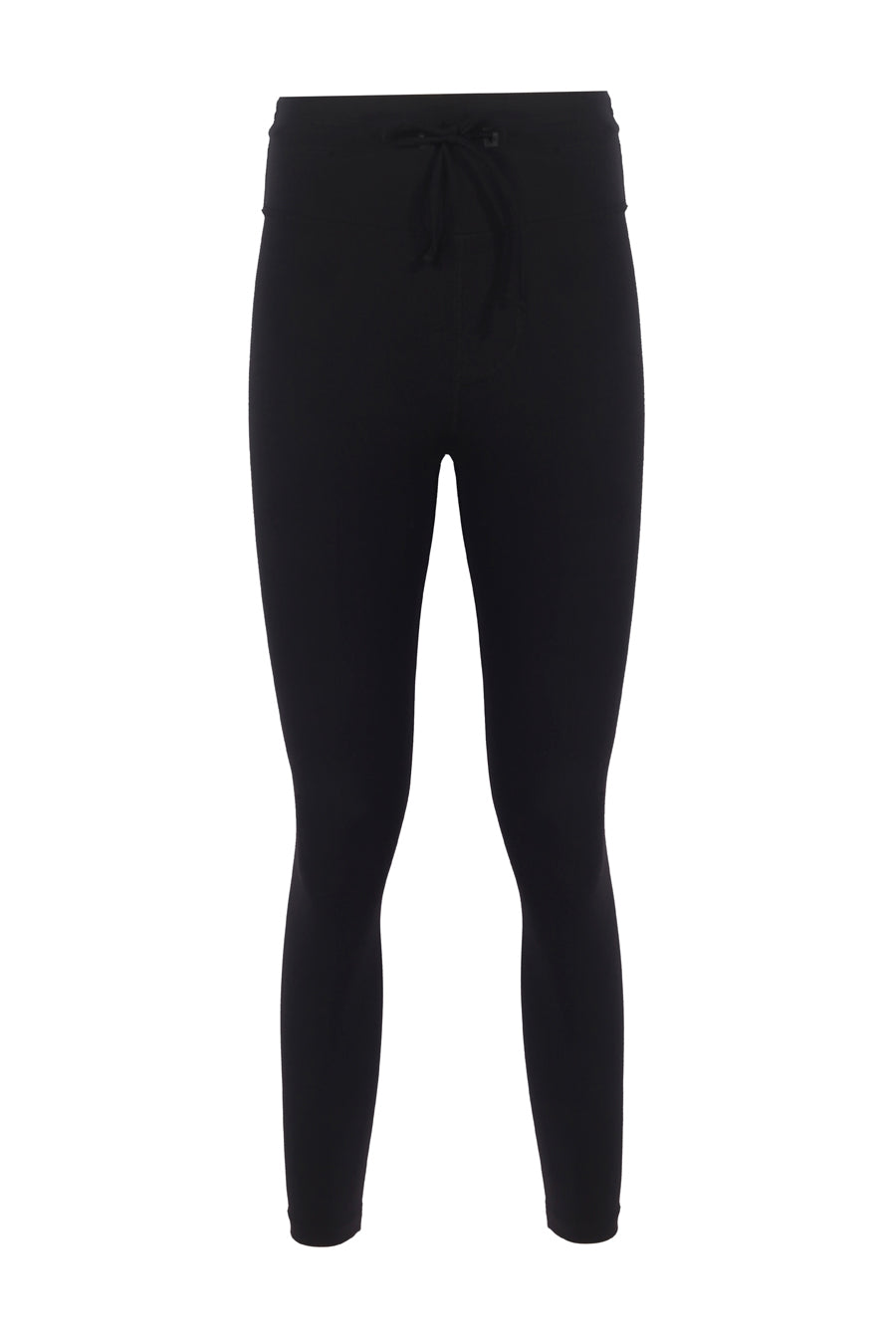 Waistband with Drawcords Black Shaper Matt Leggings