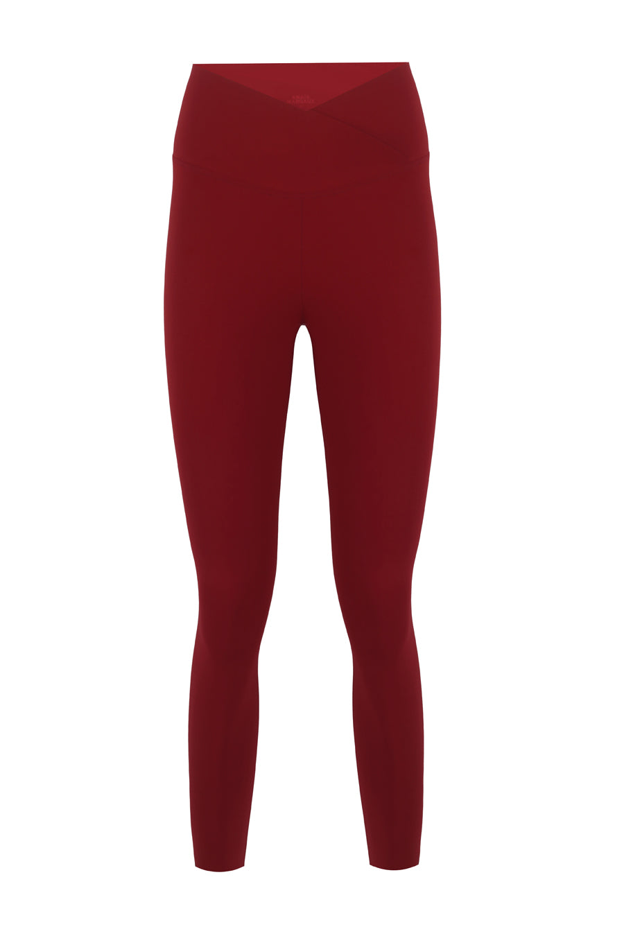 Cross Waist Burgundy Shaper Matt Leggings