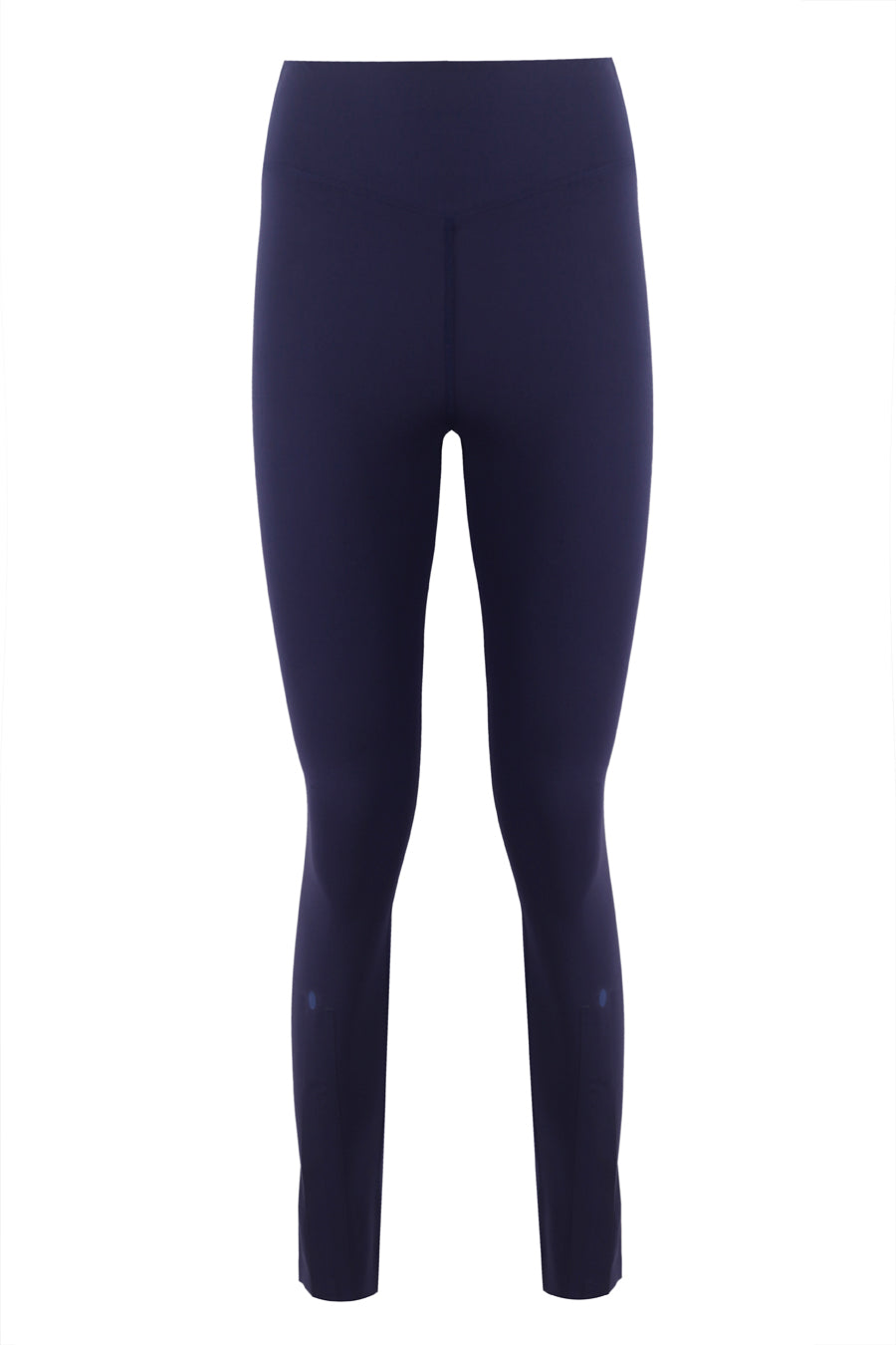Zipper Ankle Shaper Navy Blue Matt Leggings