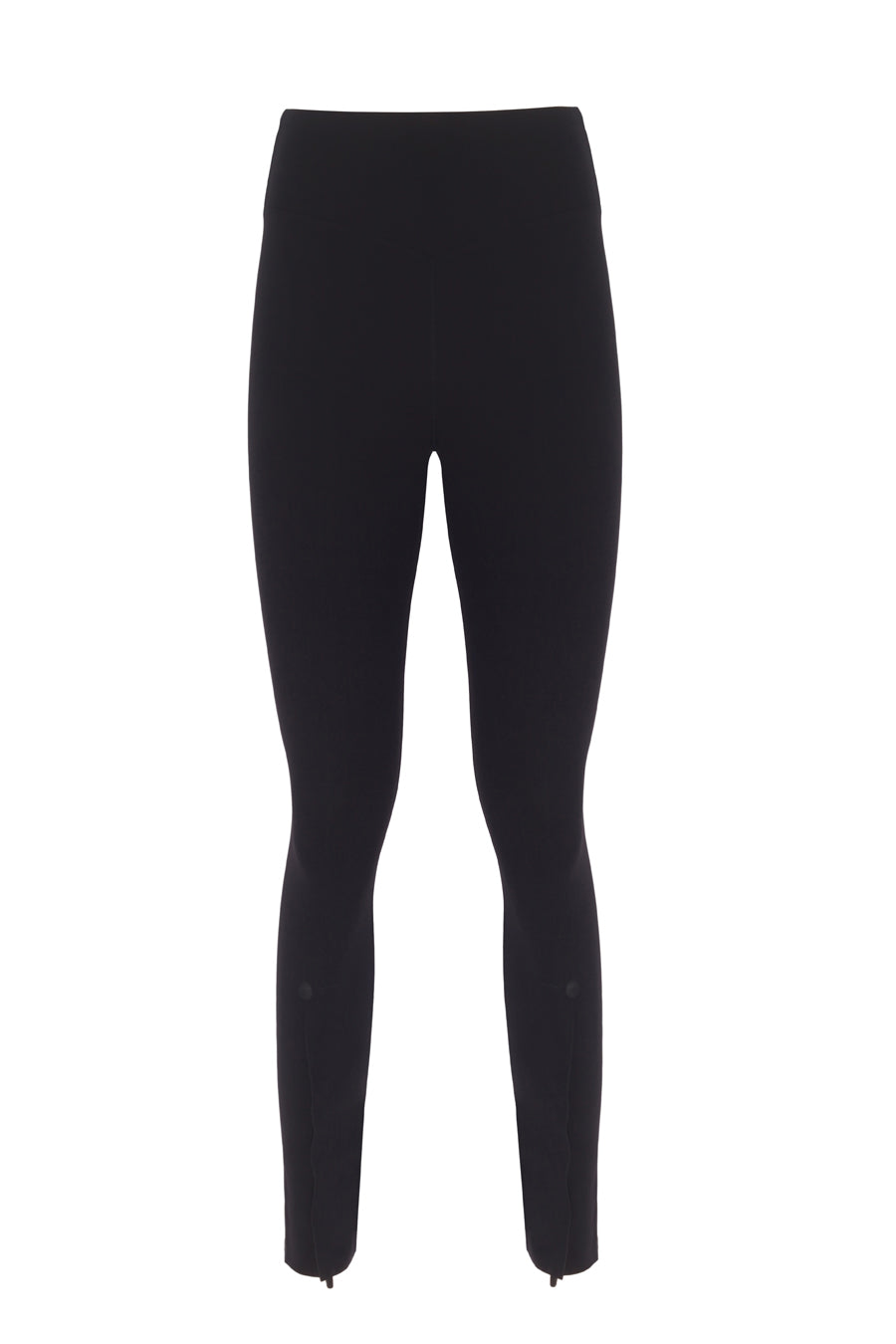 Zipper Ankle Shaper Black Matt Leggings