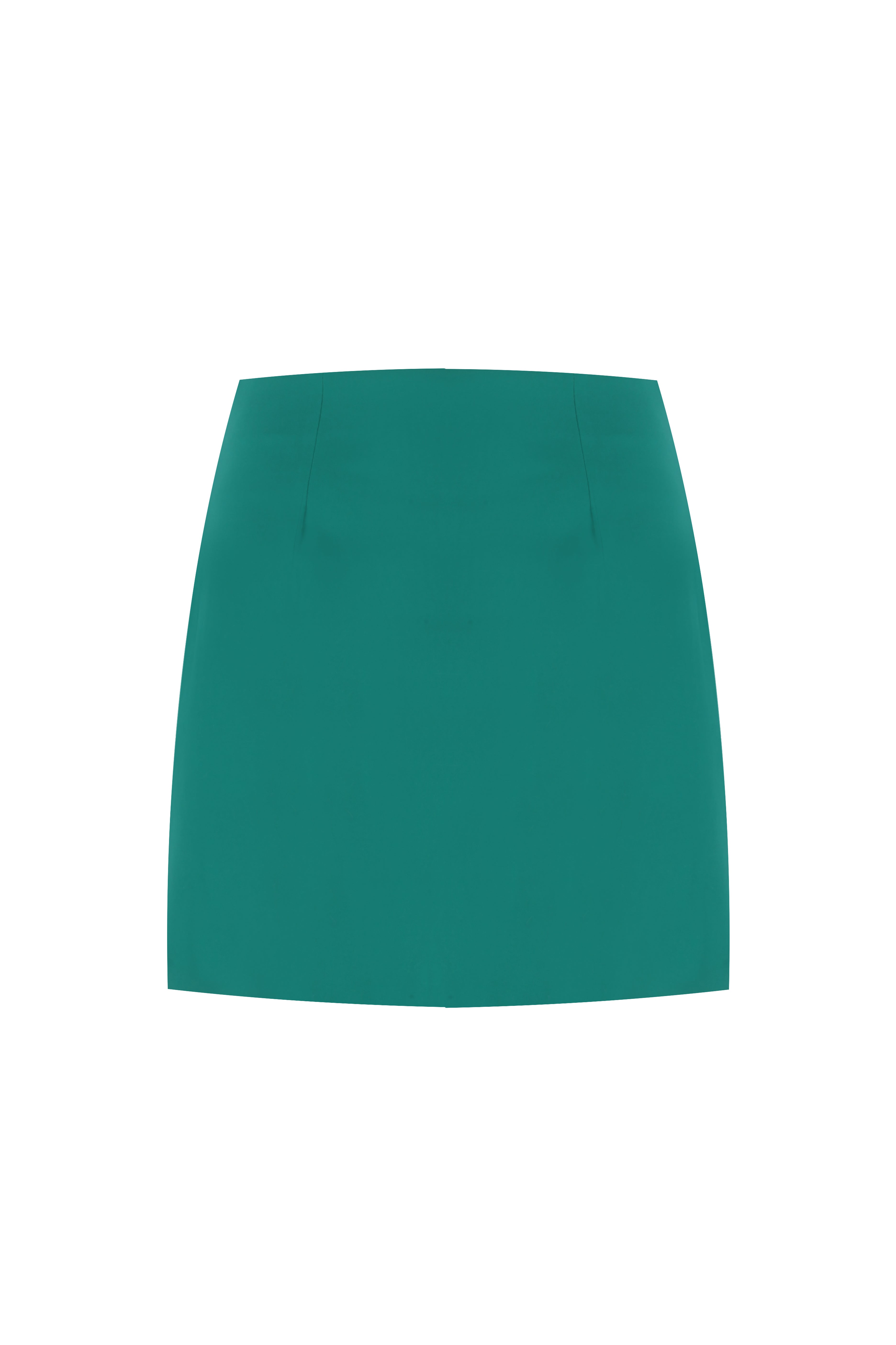 Tennis Club Court Mid-Rise Green Skirt
