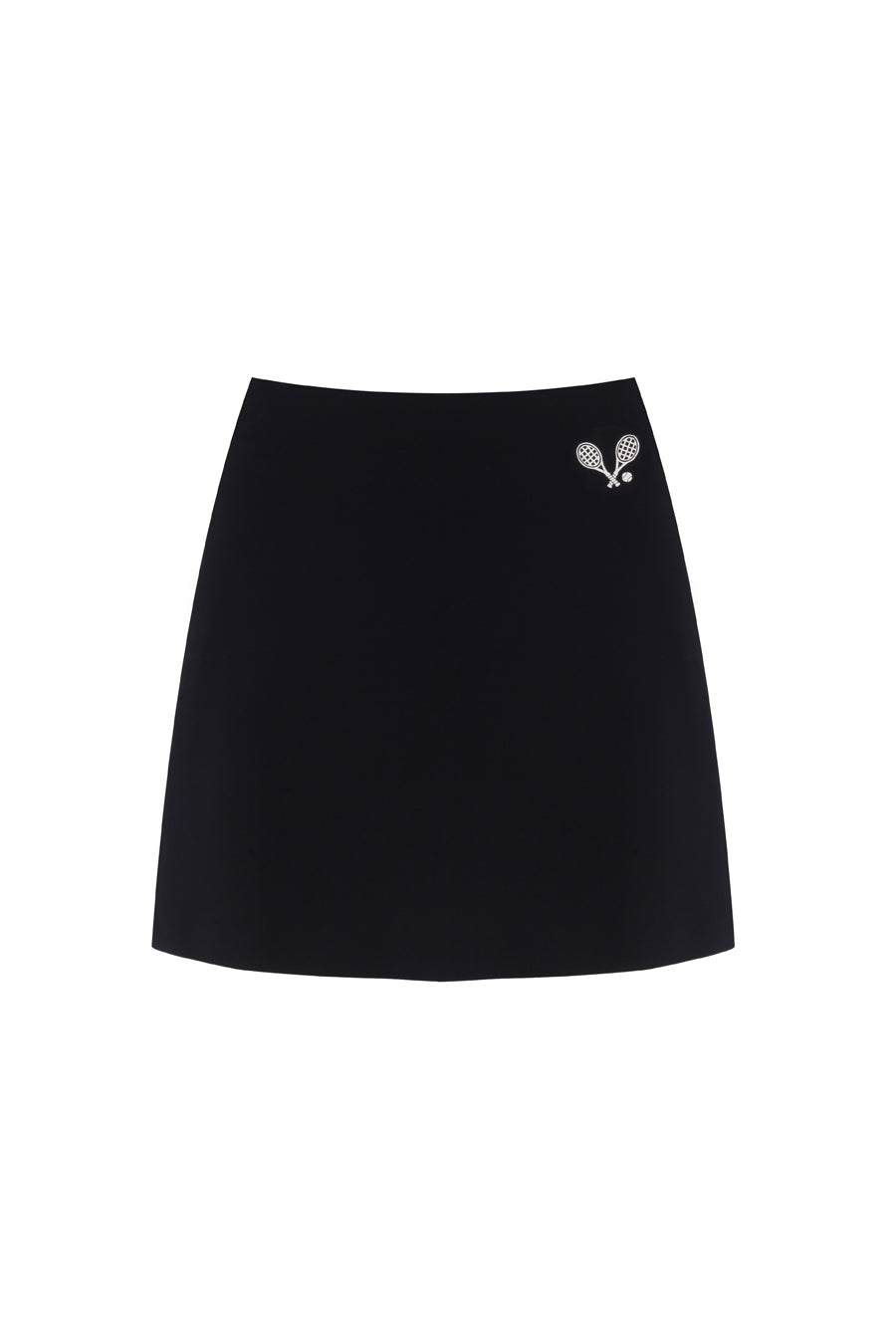Court Mid-Rise Black Skirt