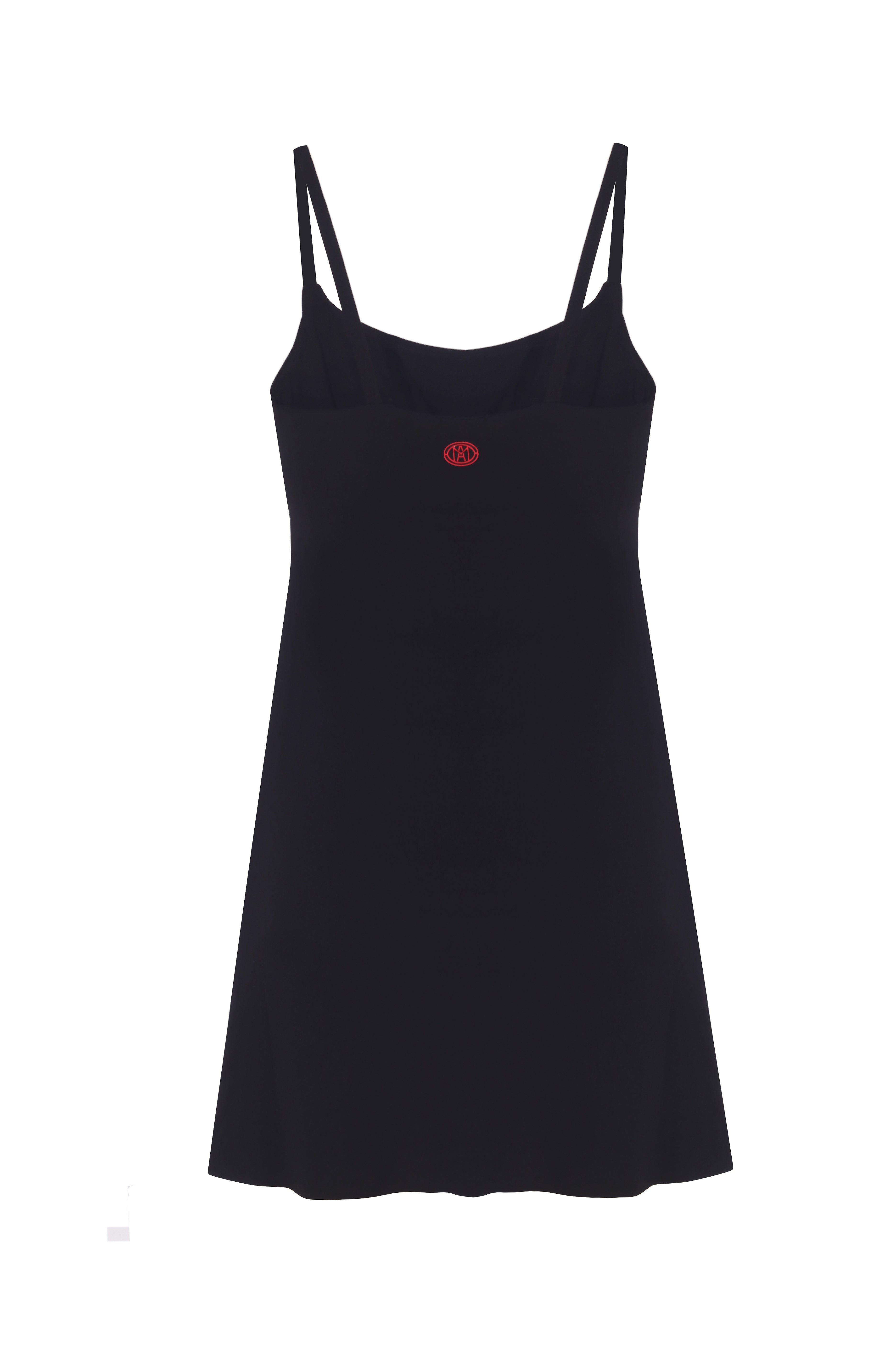 Tennis Club Strappy Black Dress