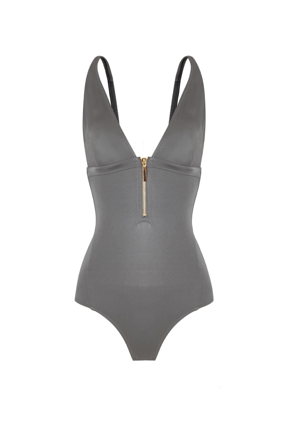 Noelle Grey Shiny Swimsuit