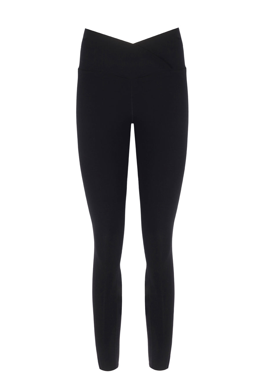 Cross Waist Black Shaper Matt Leggings