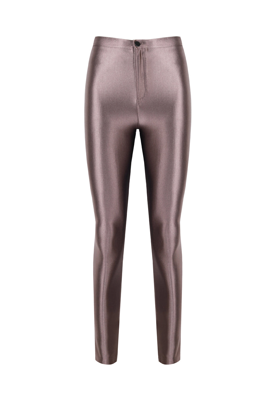 Cecile Taupe Shiny Pants