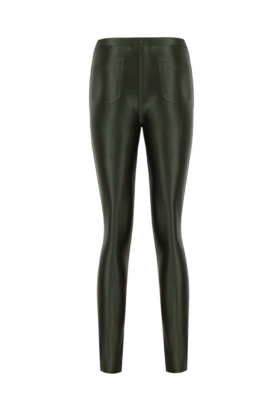 Cecile Green Shiny Pants
