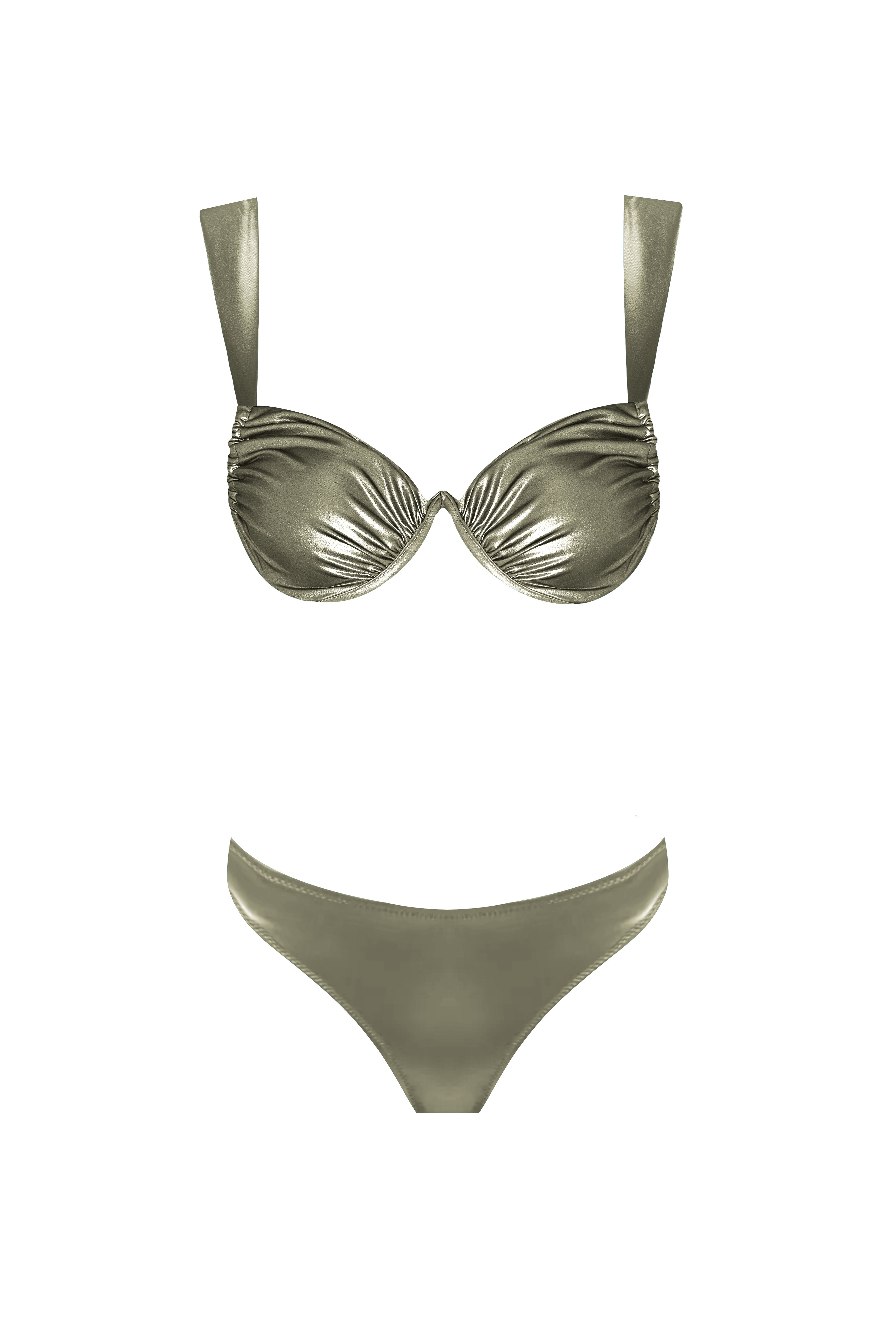 Vanessa Taupe Shiny Bikini