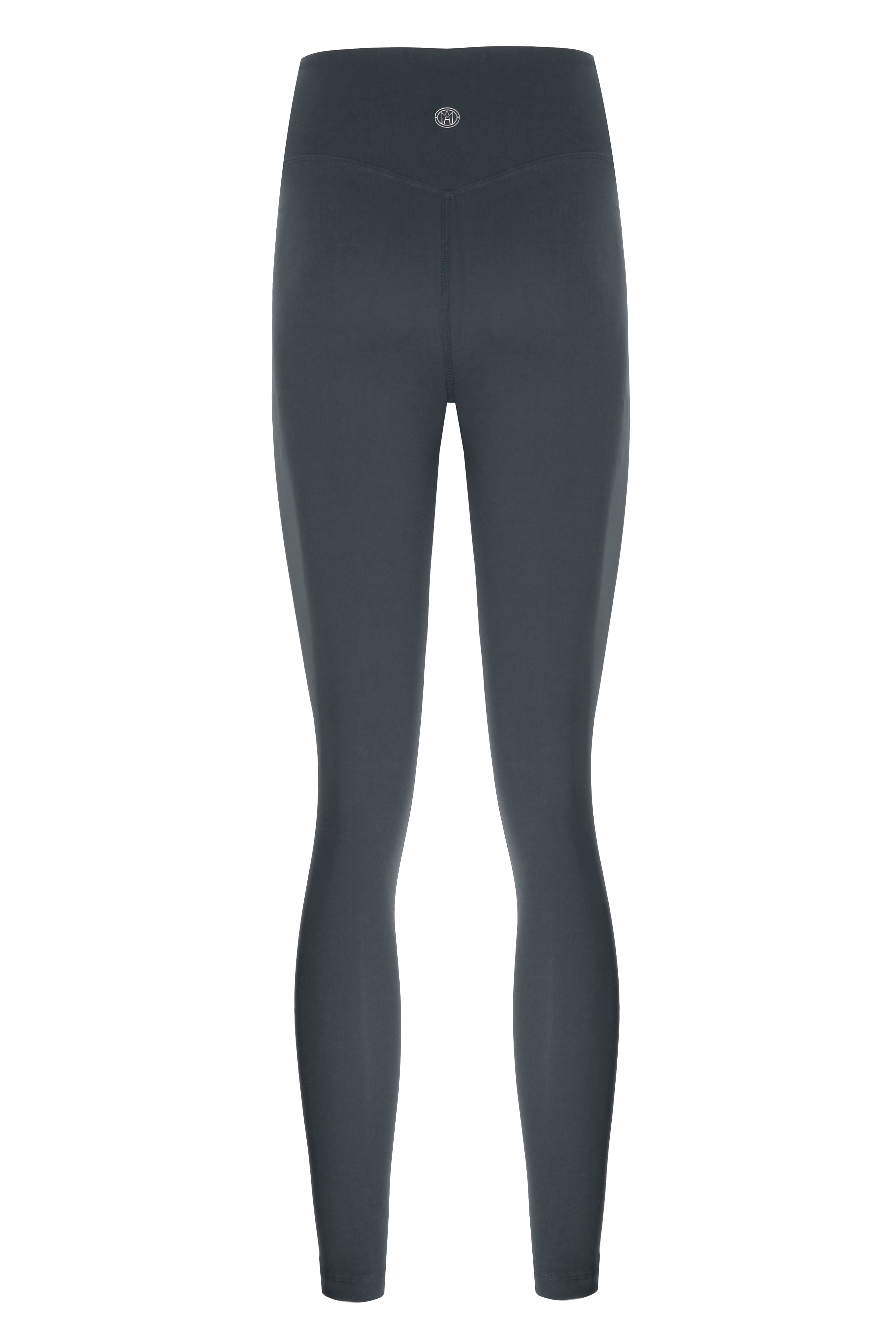 High Waist Basic Anthracite Gray Matt Fitness Leggings
