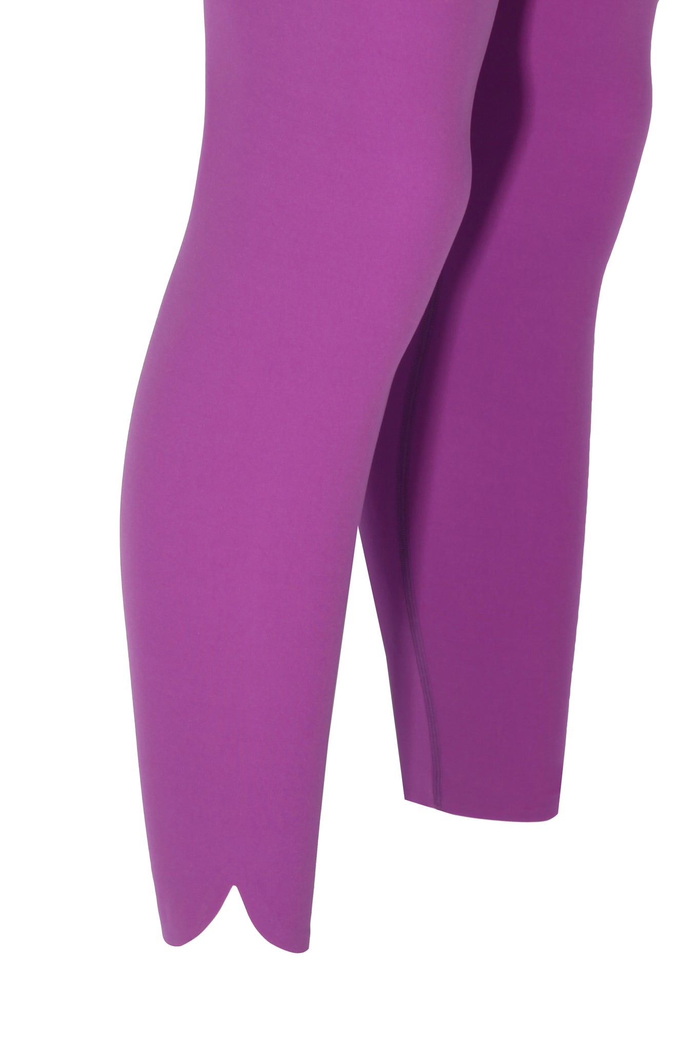 Cross Waist Purple Shaper Matt Leggings