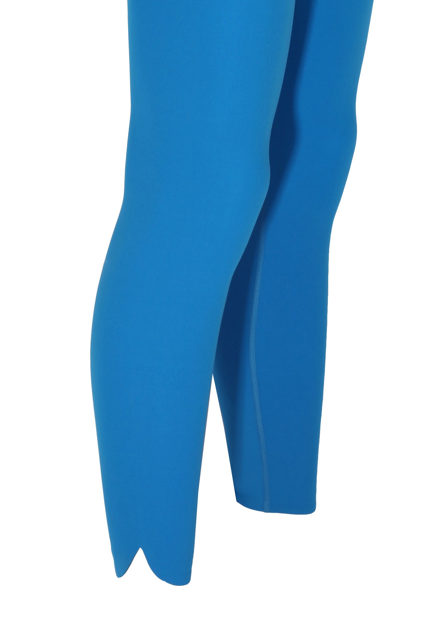 Cross Waist Saxe blue Shaper Matt Leggings