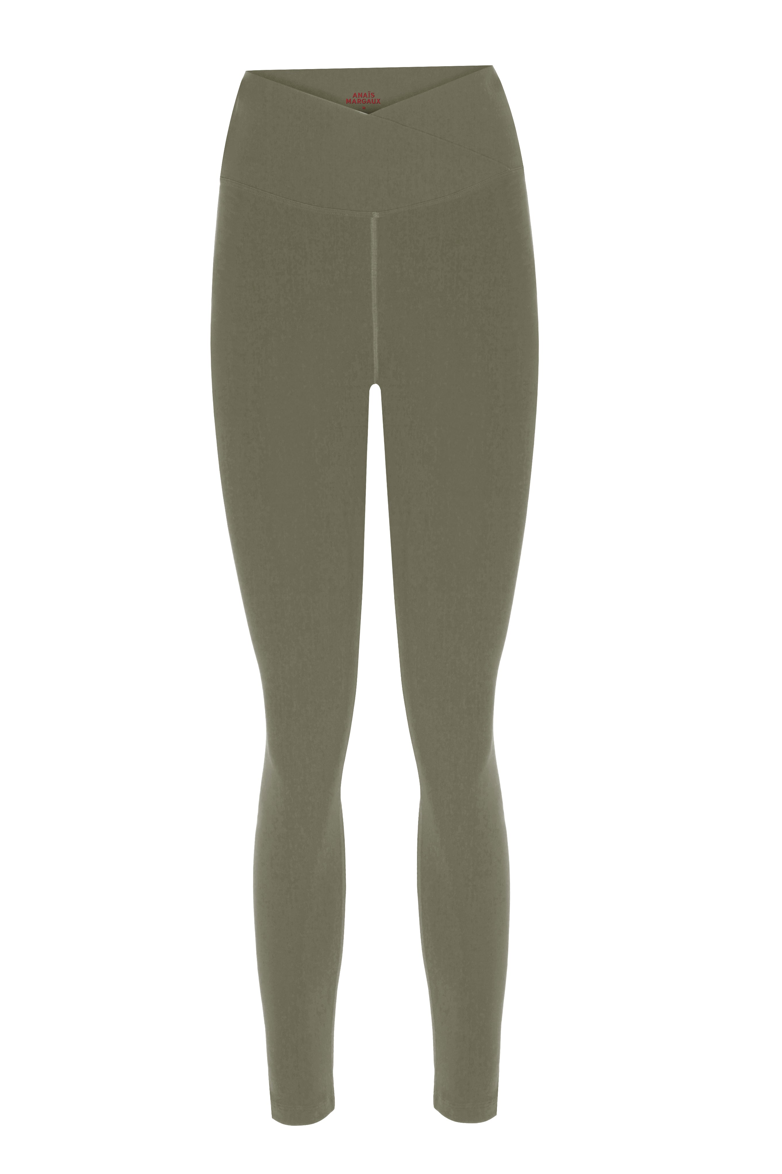 Cross Waist Green Shaper Matt Leggings