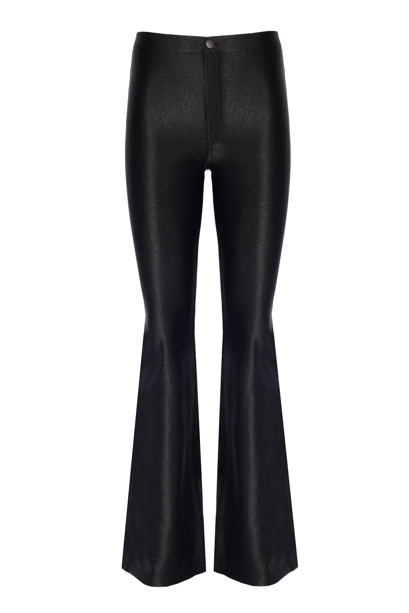 Sophie Black shiny Flared Pants