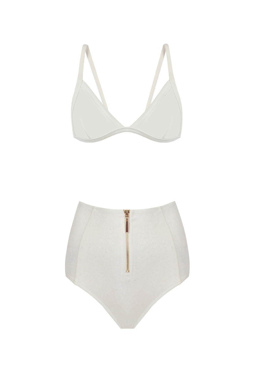 Daisi High Waist Ivory Bikini
