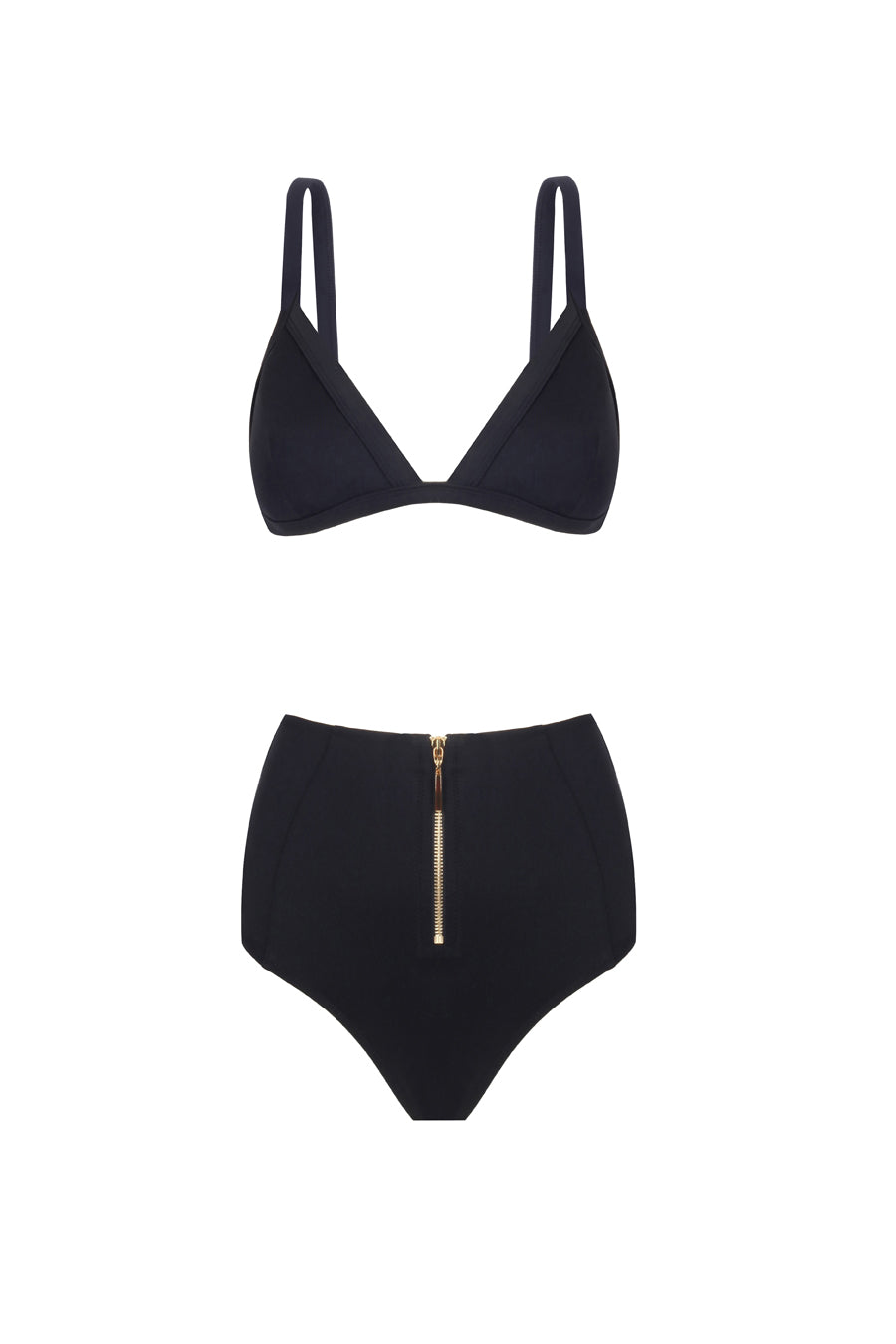 Daisi High Waist Black Bikini