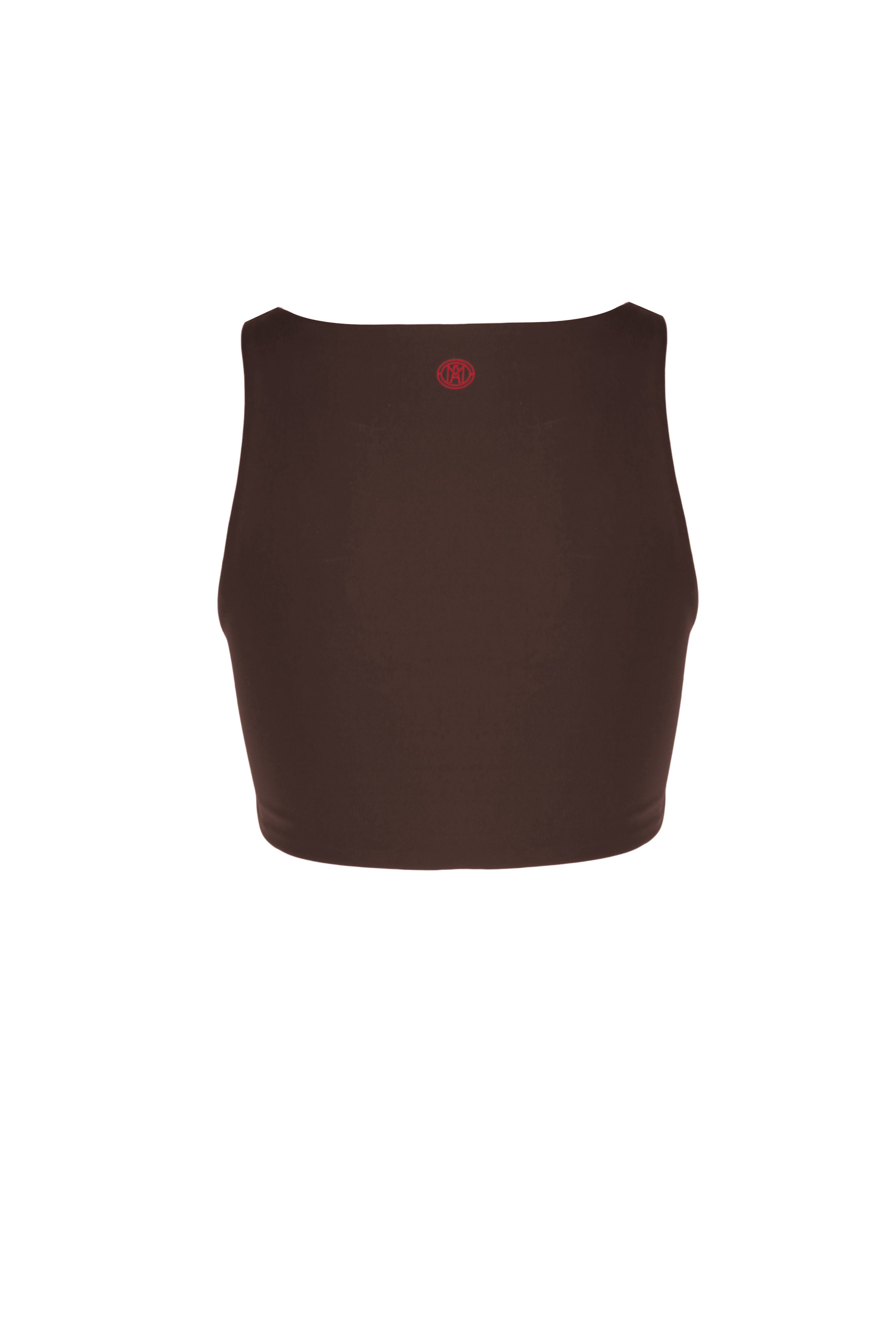 High Neck Espresso Sports Bra