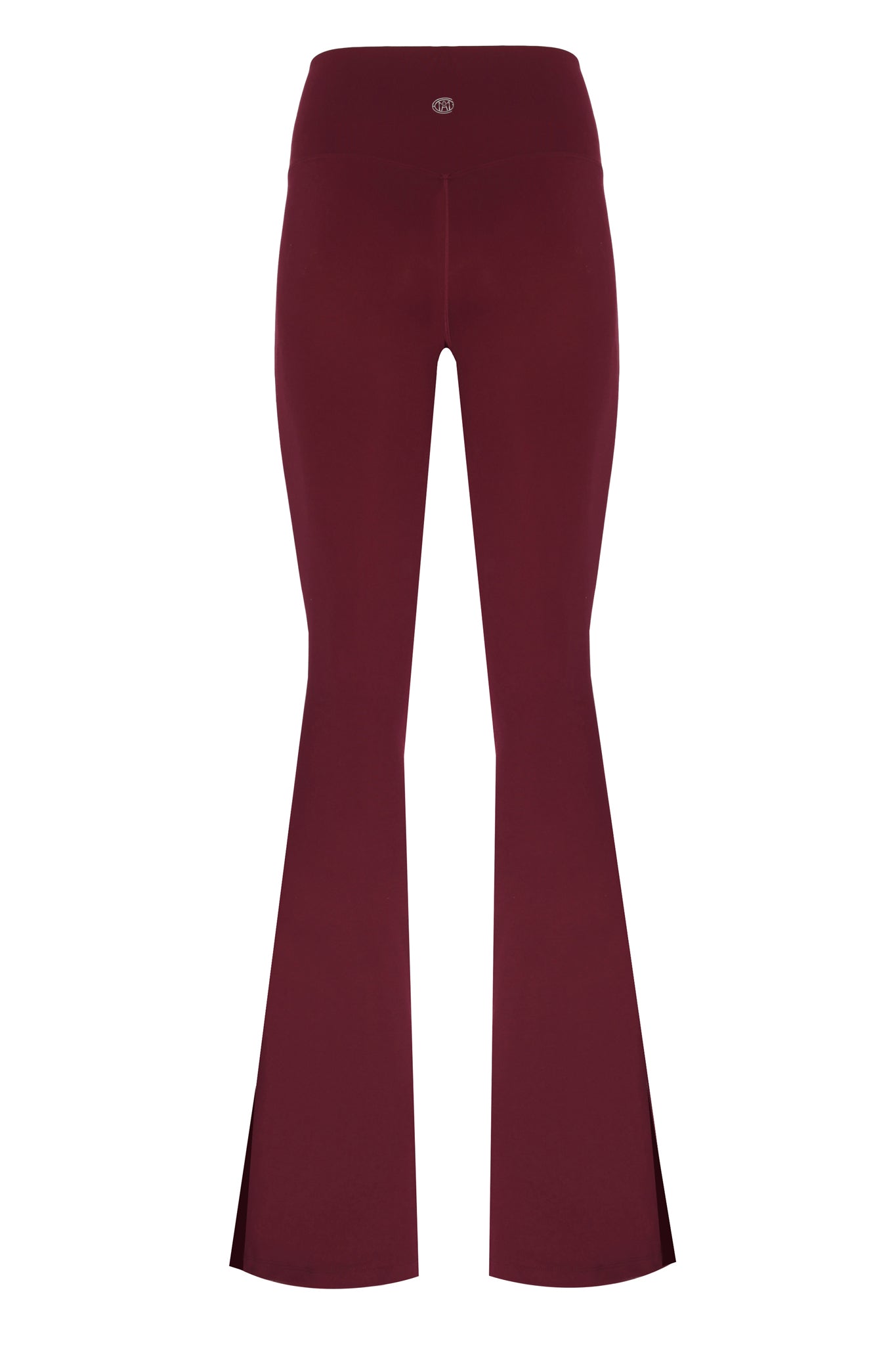 Split Flare Burgundy Matt Leggings