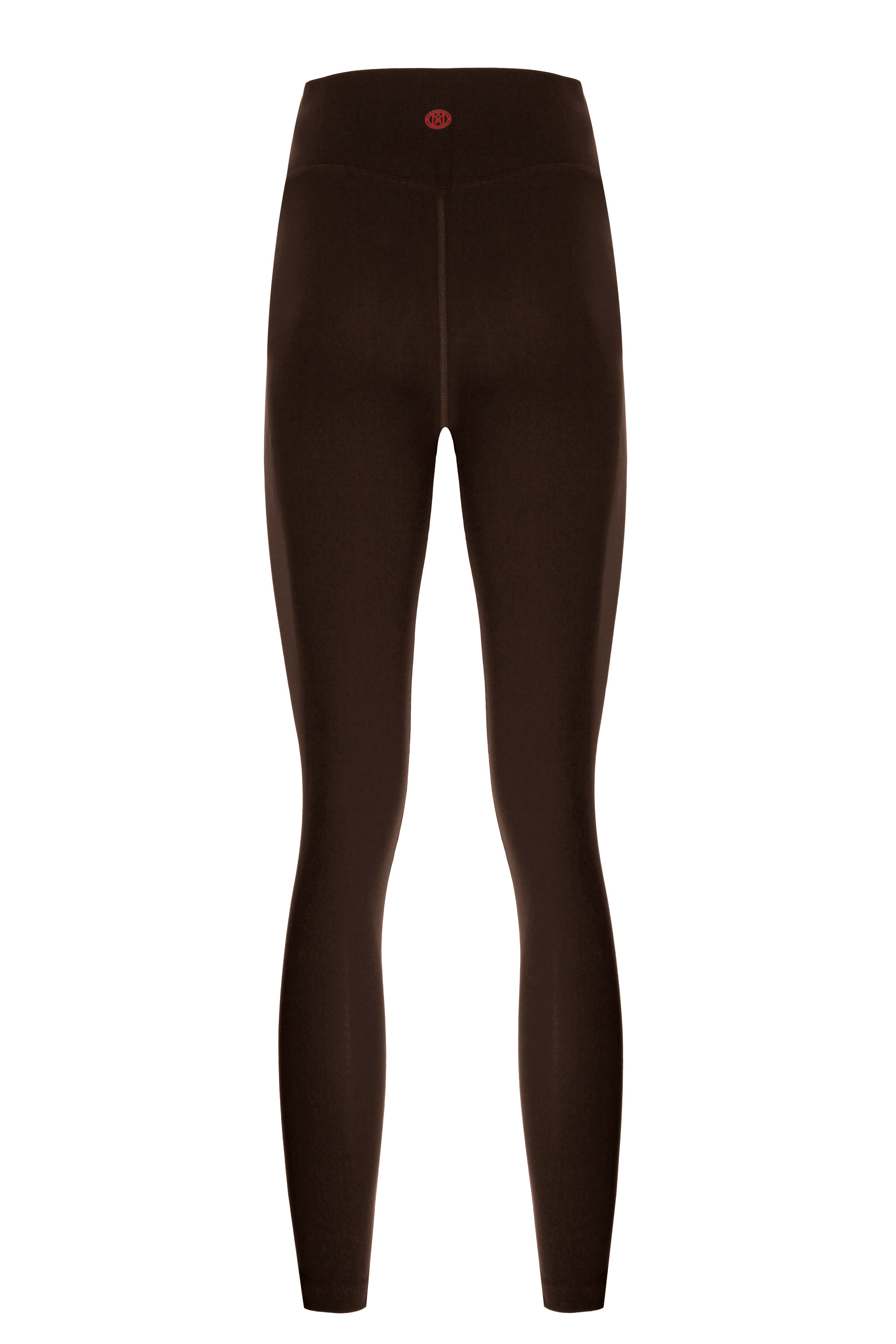 High Waist Lace up Espresso Shaper Matt Leggings