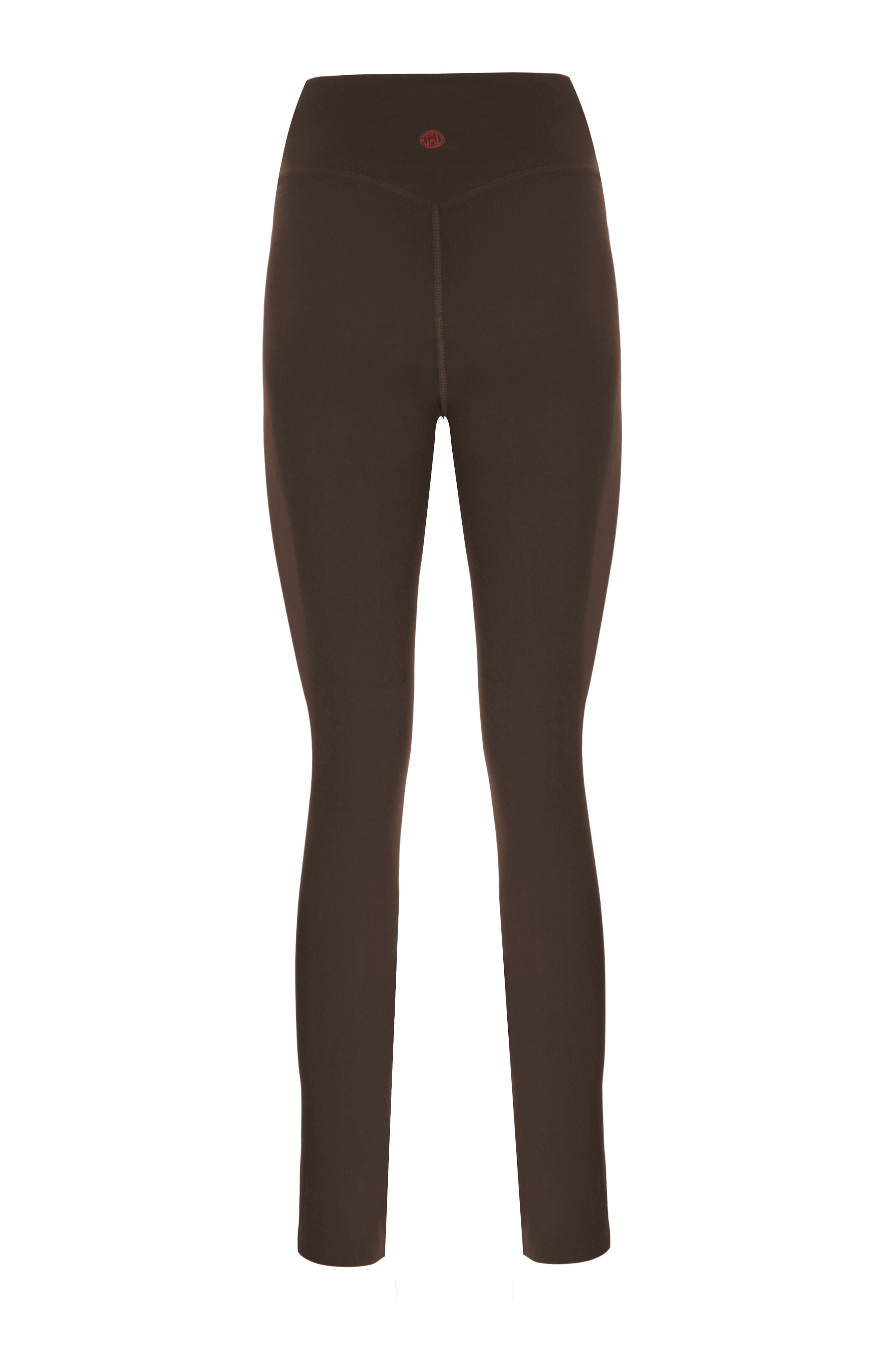 Zipper Ankle Shaper Espresso Matt Leggings