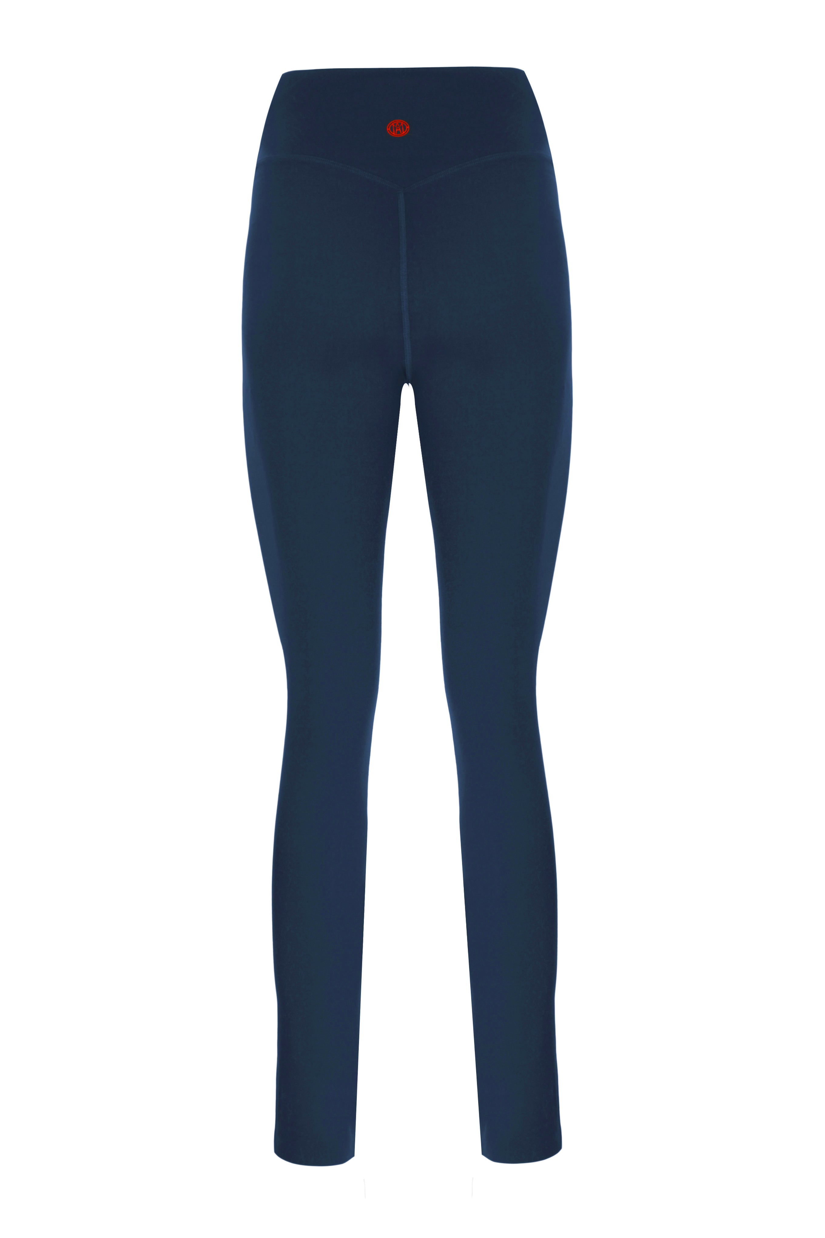 Zipper Ankle Shaper True Navy Matt Leggings