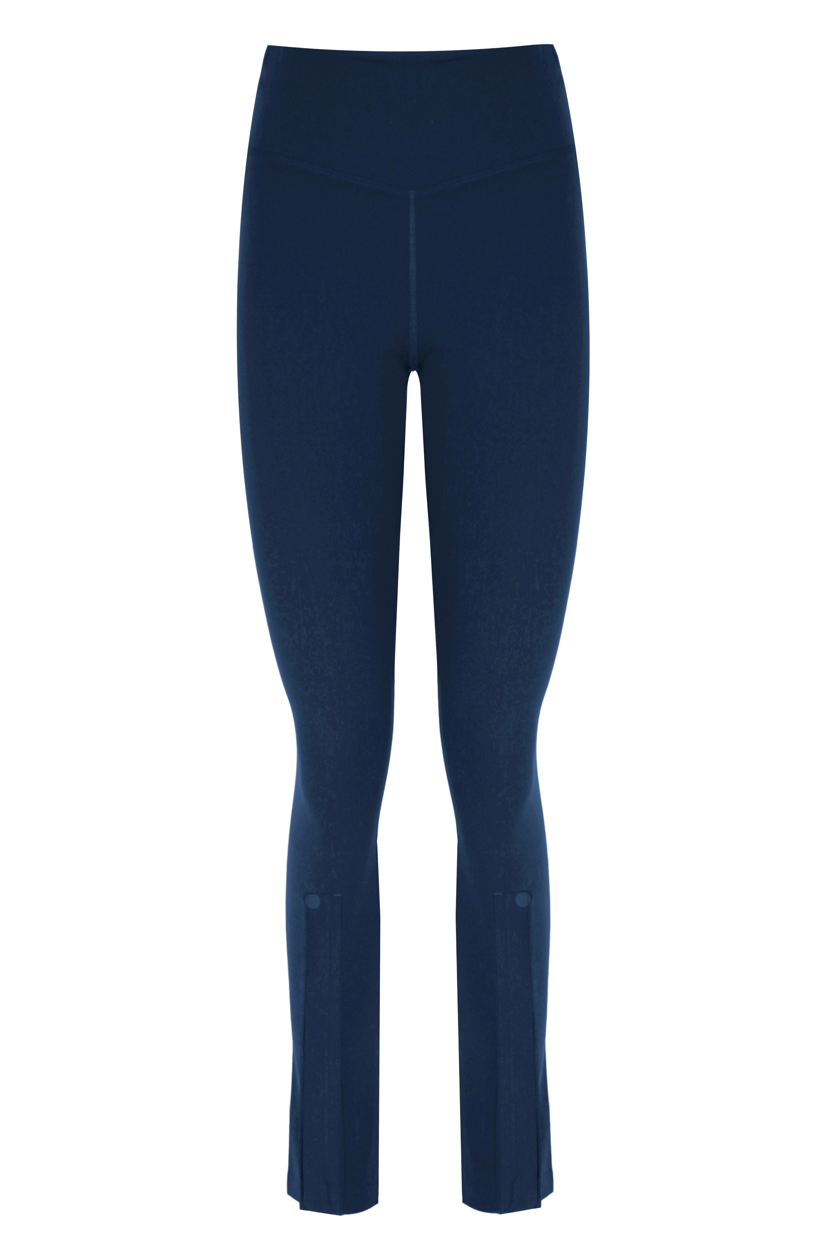 Zipper Ankle Shaper True Navy Matt Leggings